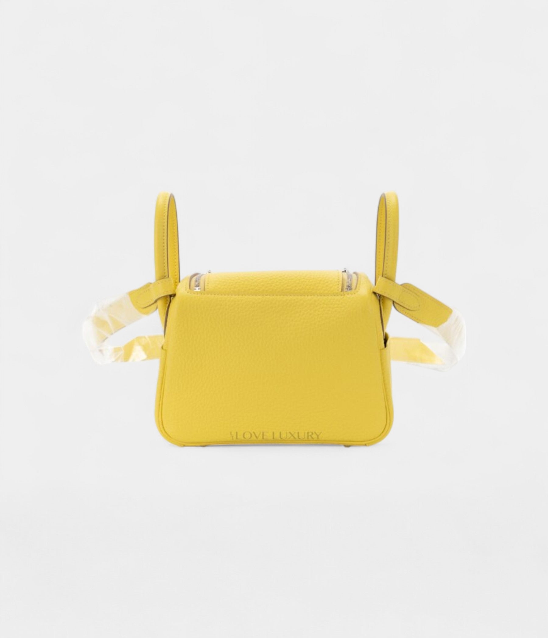 Hermès Mini Lindy Clemence Lime Palladium Hardware