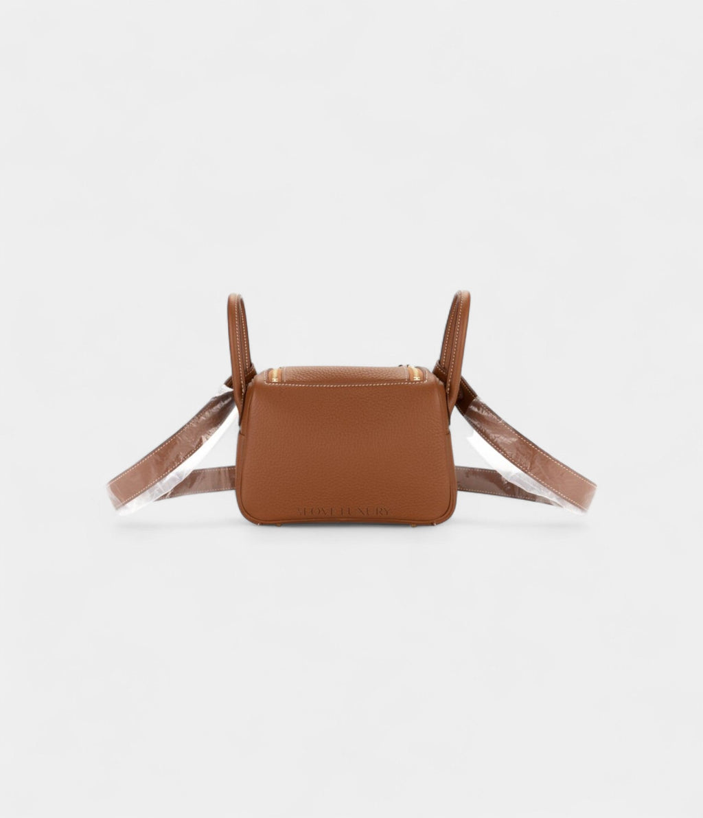 Hermès Mini Lindy Gold Clemence Hardware