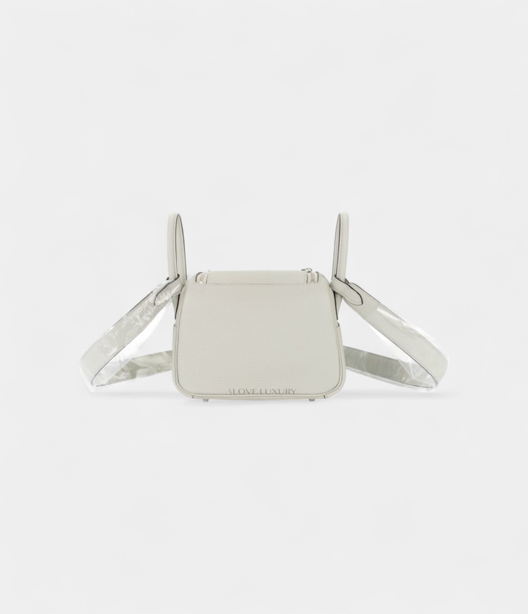 Hermès Mini Lindy Grey Neve Clemence Leather Palladium Hardware