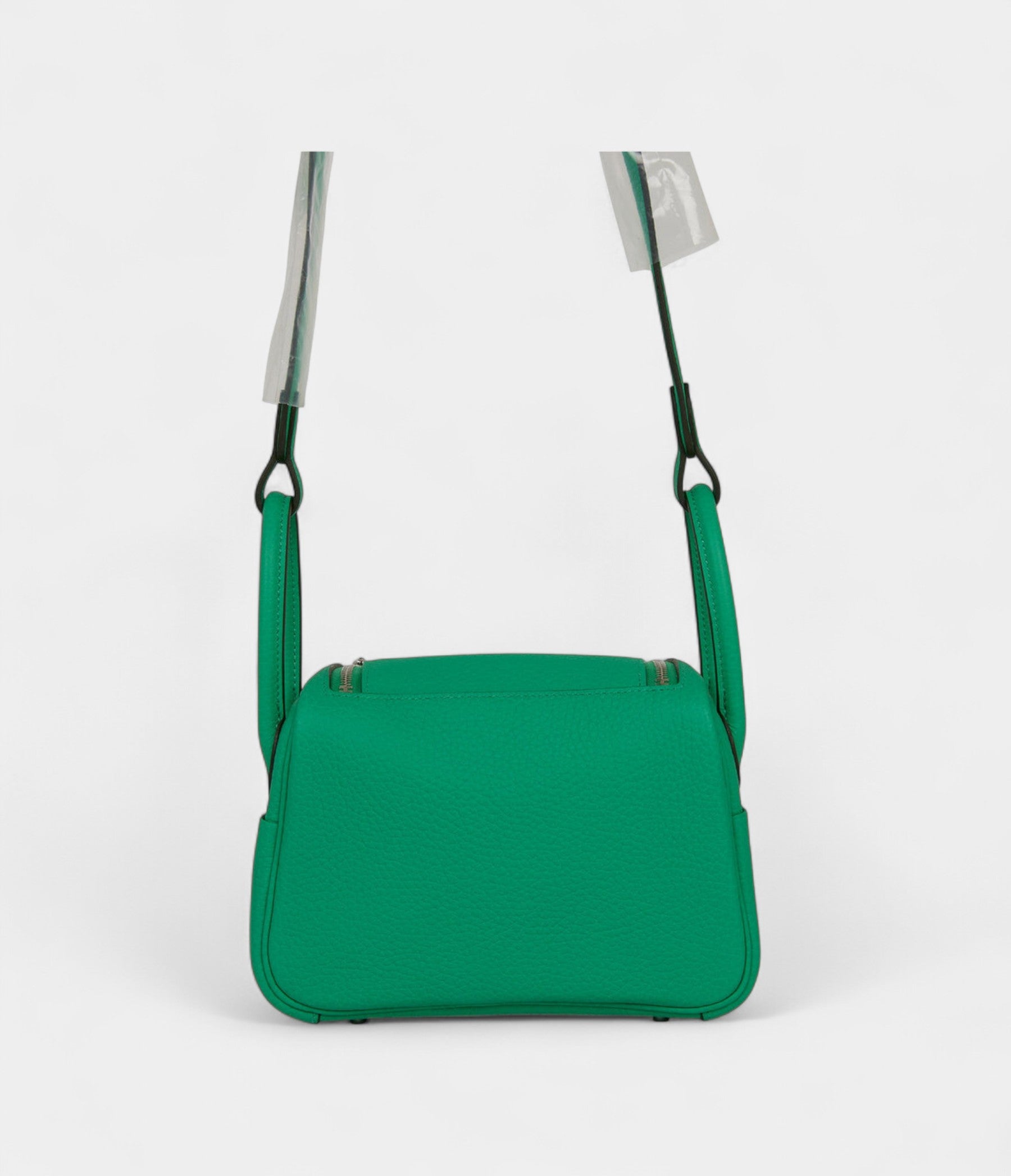 Hermès Mini Lindy Menthe Clemence Palladium Hardware