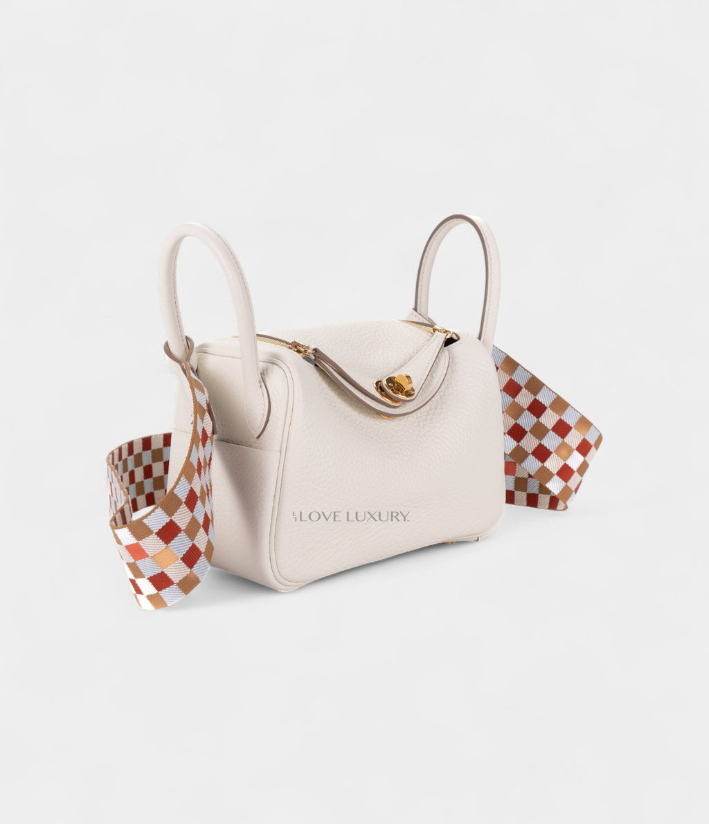 Hermès Mini Lindy Mushroom Clemence Gold Hardware