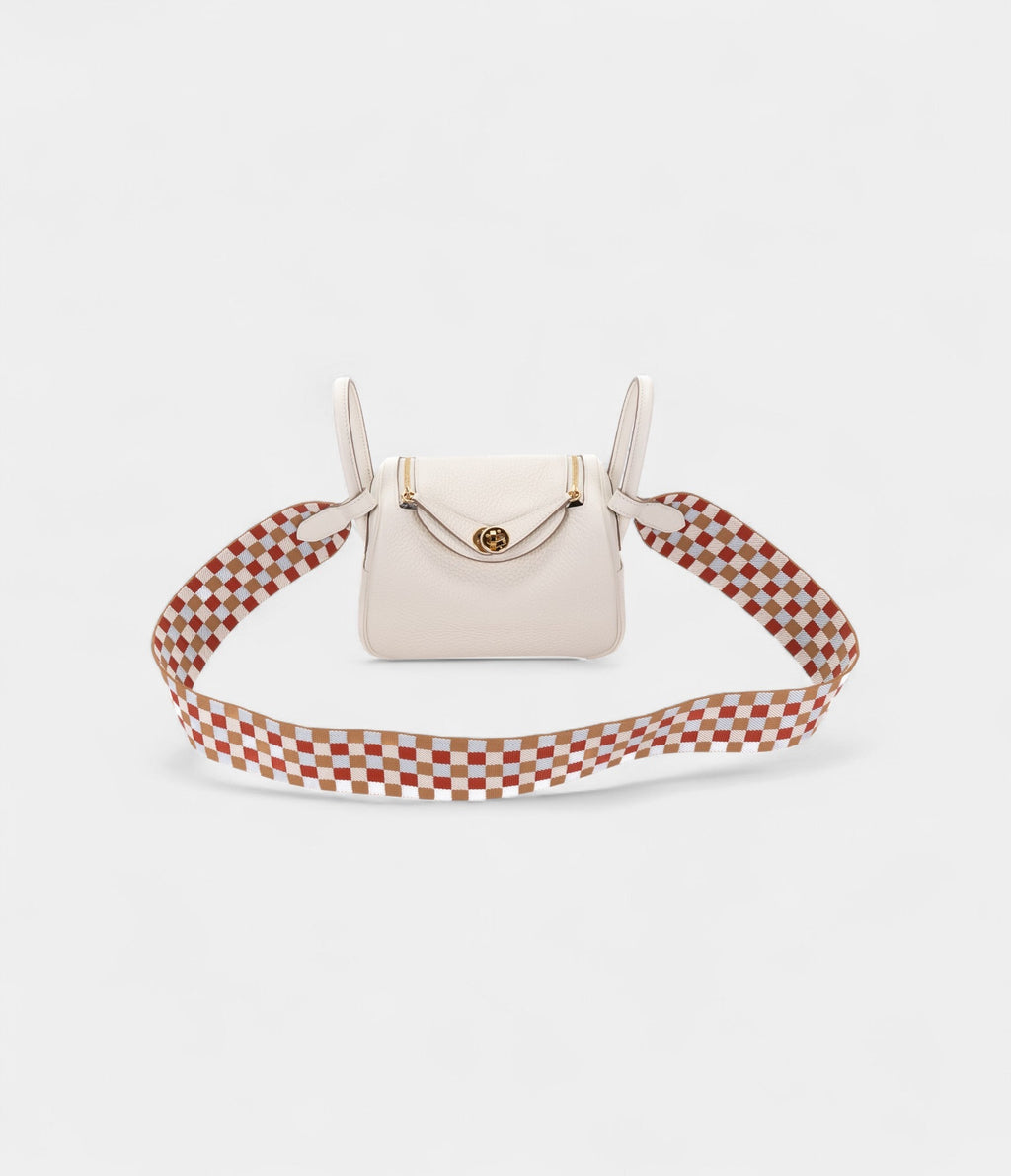 Hermès Mini Lindy Mushroom Clemence Gold Hardware