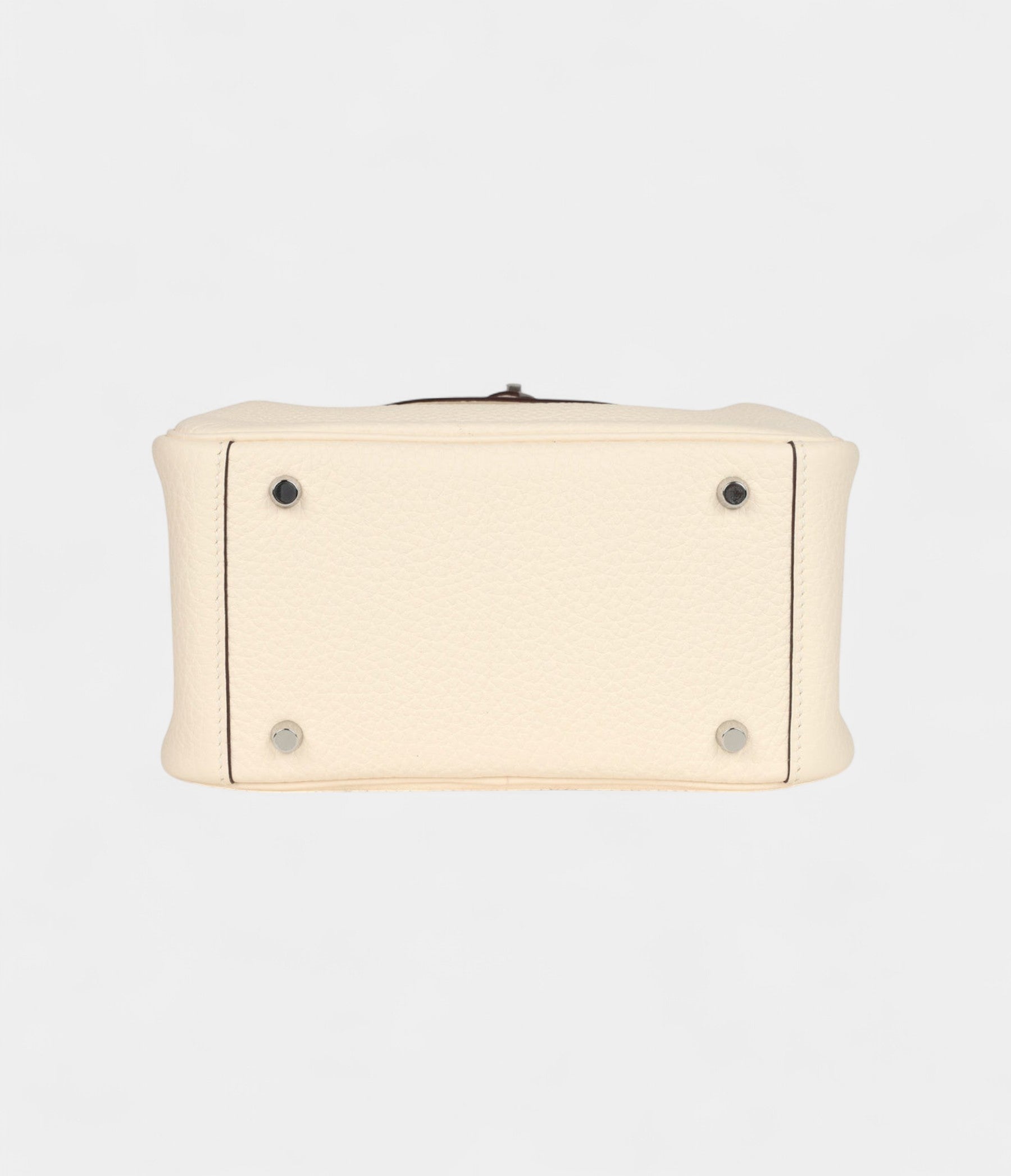 Hermès Mini Lindy Nata Clemence Gold Hardware