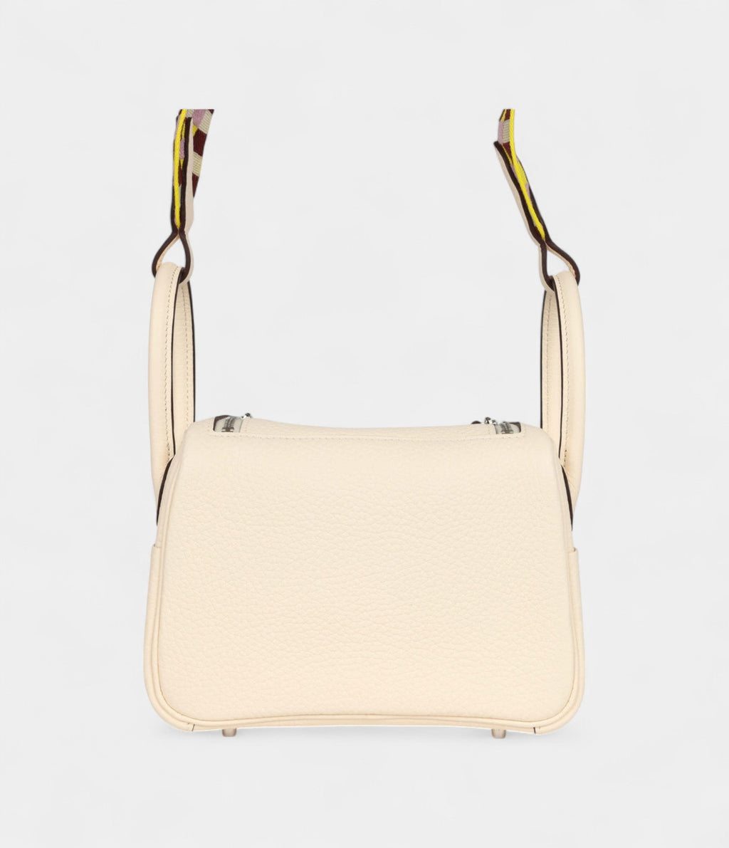 Hermès Mini Lindy Nata Clemence Gold Hardware