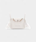 Hermès Mini Lindy New White Clemence Palladium Hardware