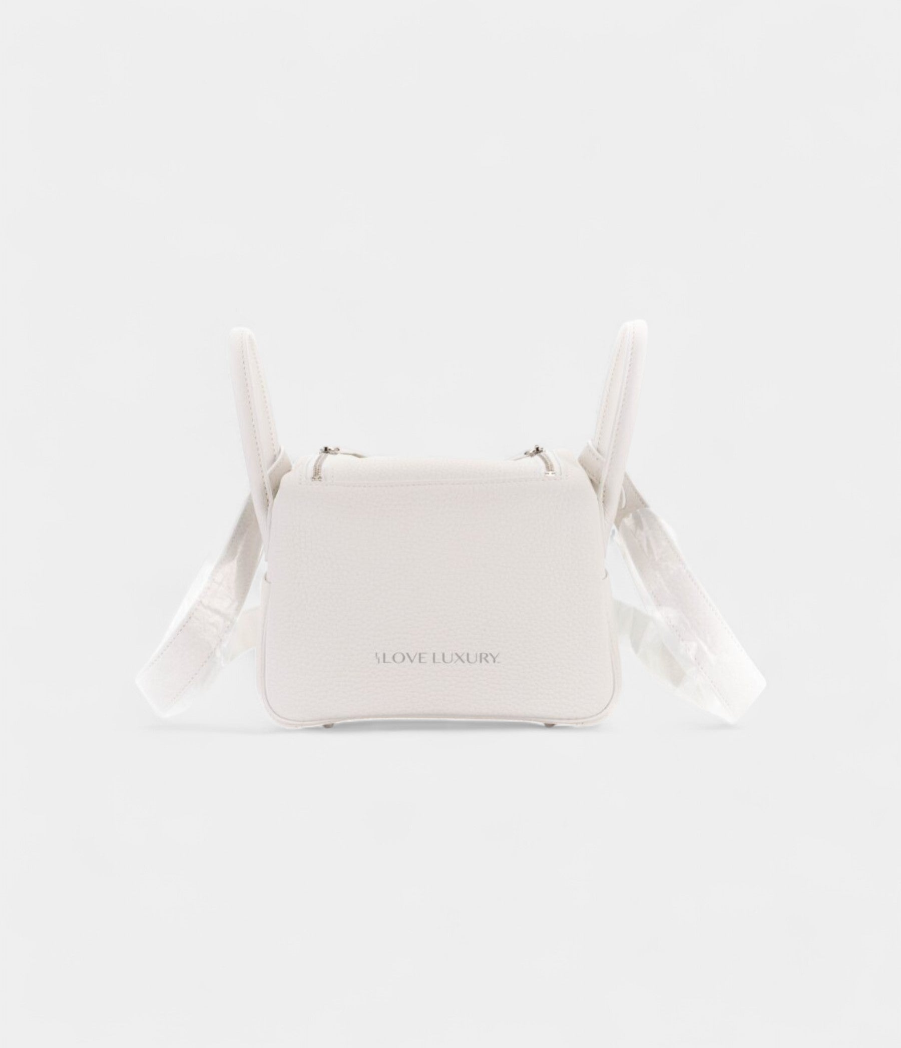 Hermès Mini Lindy New White Clemence Palladium Hardware