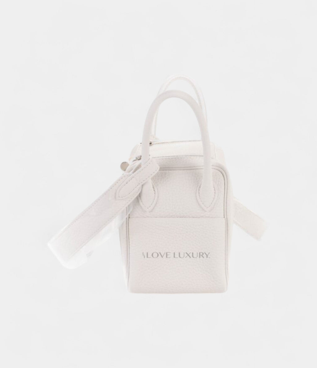 Hermès Mini Lindy New White Clemence Palladium Hardware