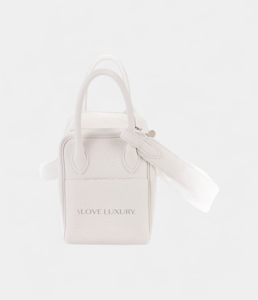 Hermès Mini Lindy New White Clemence Palladium Hardware