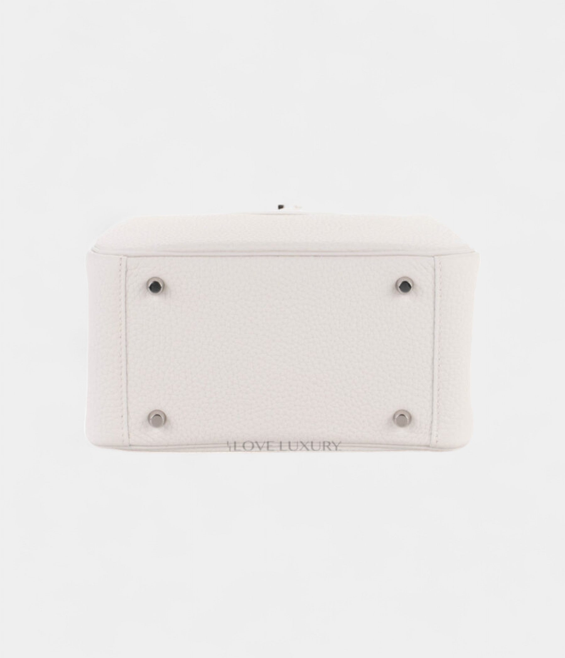 Hermès Mini Lindy New White Clemence Palladium Hardware