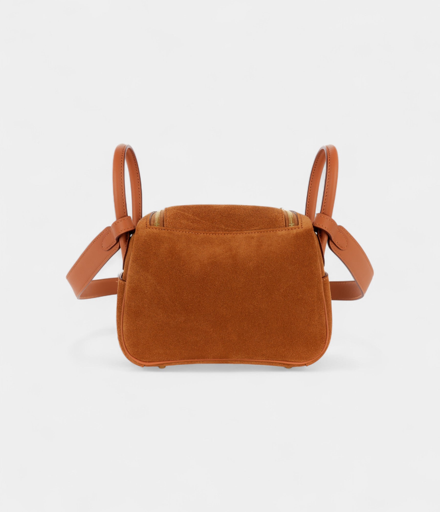 Hermès Mini Lindy Rose Azaleas Chamois Gold Grizzly Swift Gold Hardware