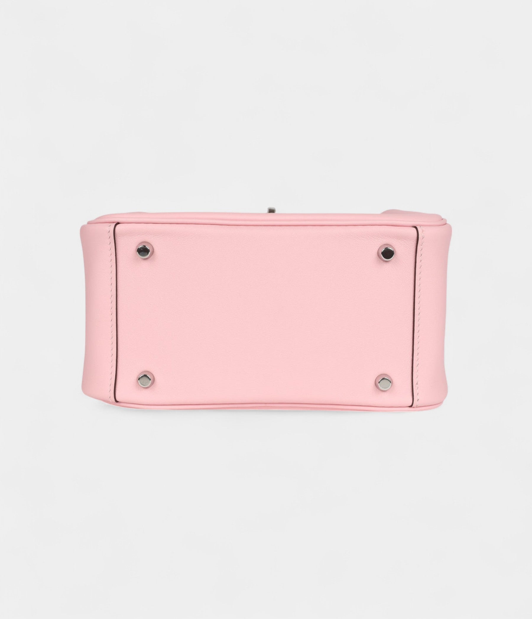 Hermès Mini Lindy Rose Sakura Swift Palladium Hardware