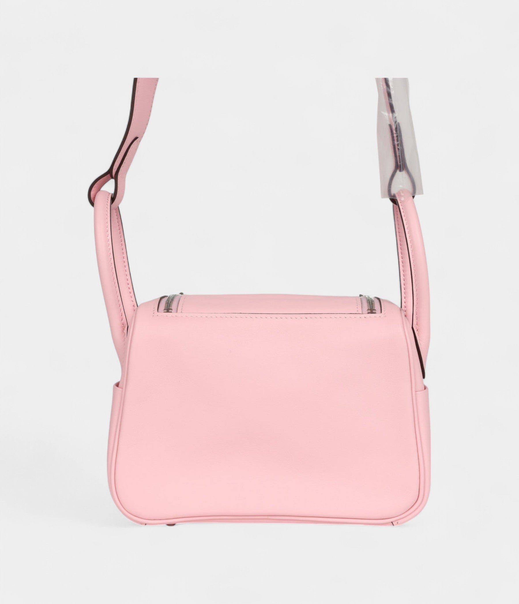 Hermès Mini Lindy Rose Sakura Swift Palladium Hardware