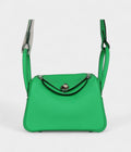 Hermès Mini Lindy Vert Comics Clemence Palladium Hardware