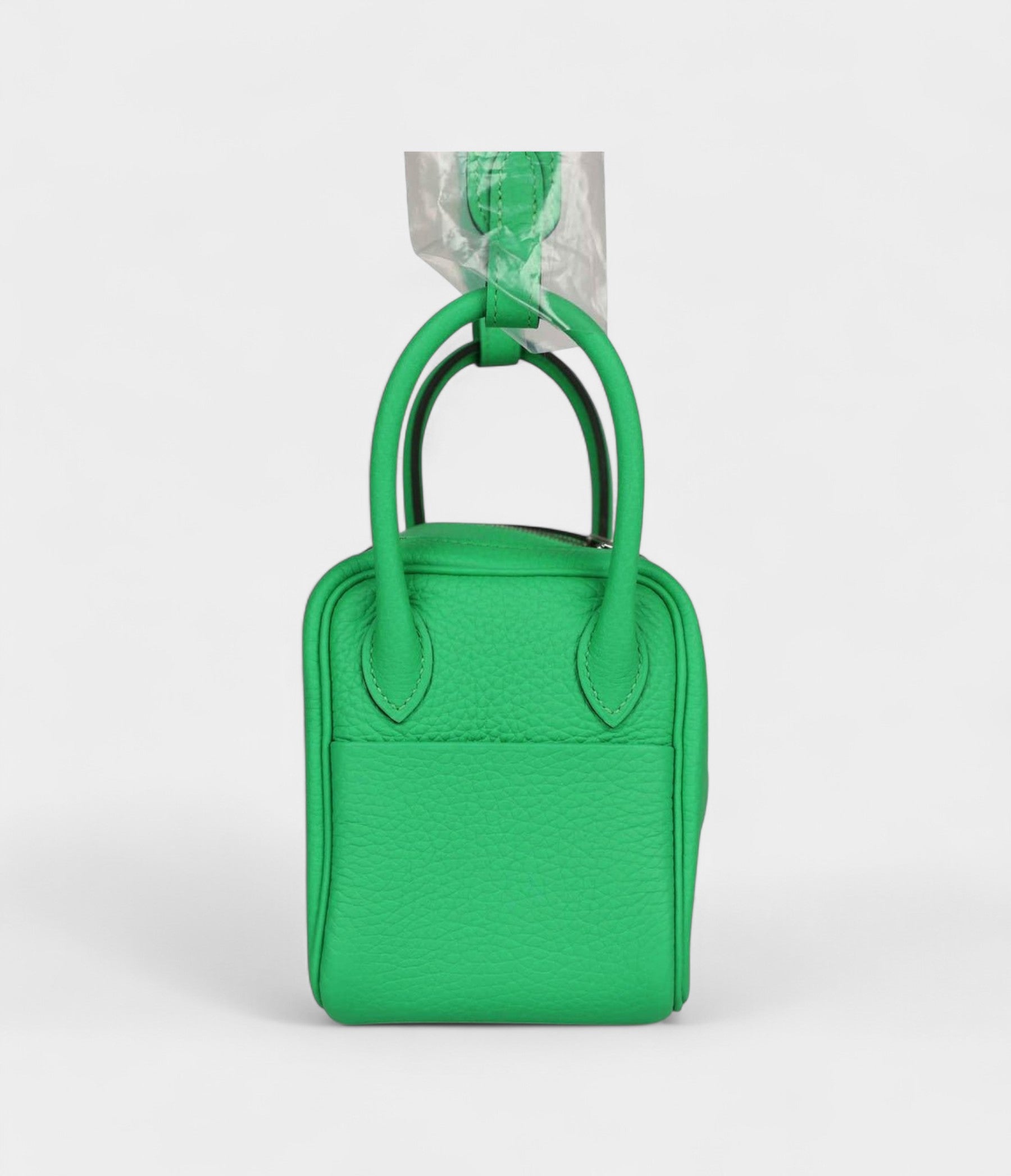 Hermès Mini Lindy Vert Comics Clemence Palladium Hardware