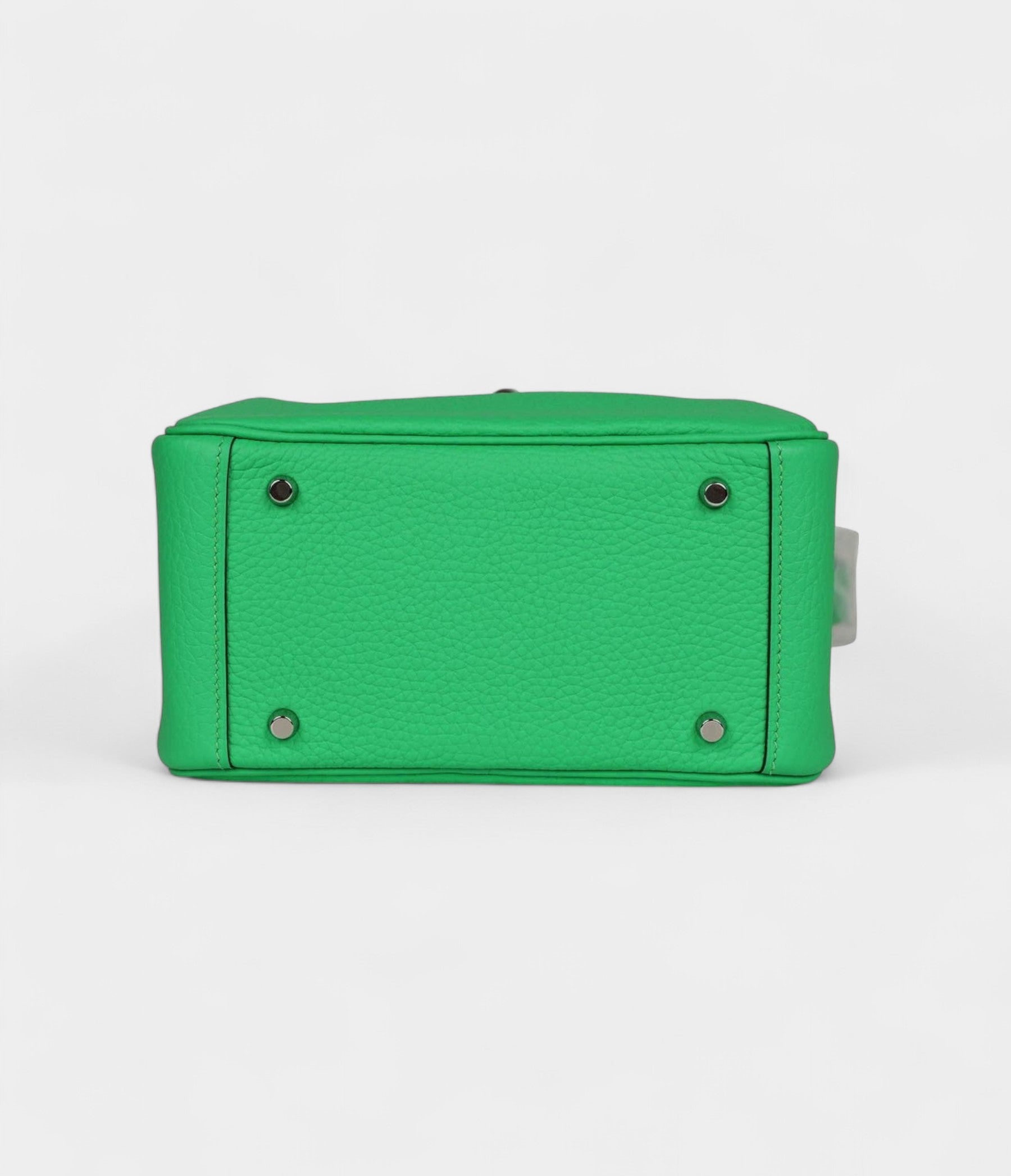Hermès Mini Lindy Vert Comics Clemence Palladium Hardware