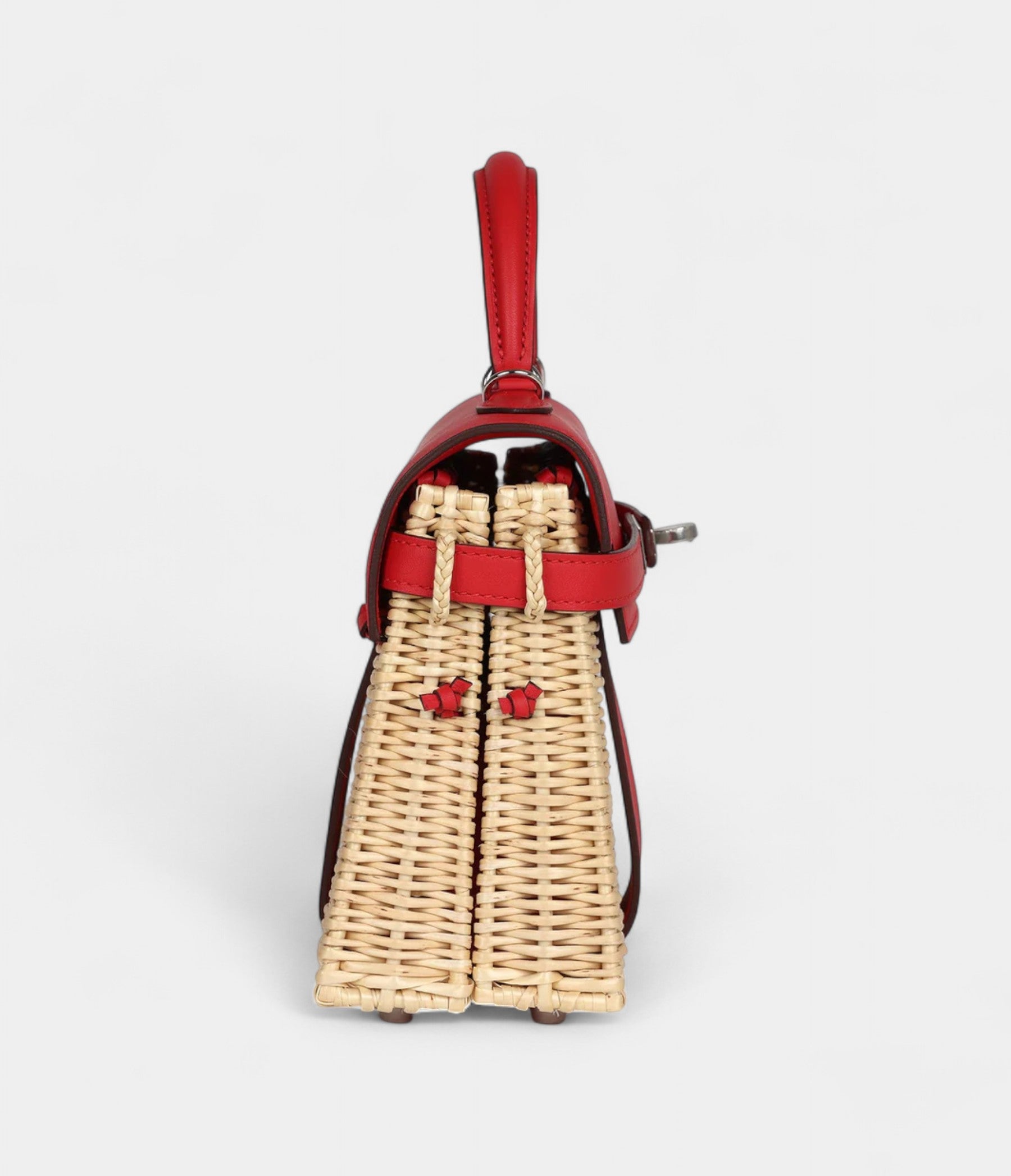 Hermès Mini Picnic Kelly 20 Rouge De Coeur Swift Palladium Hardware
