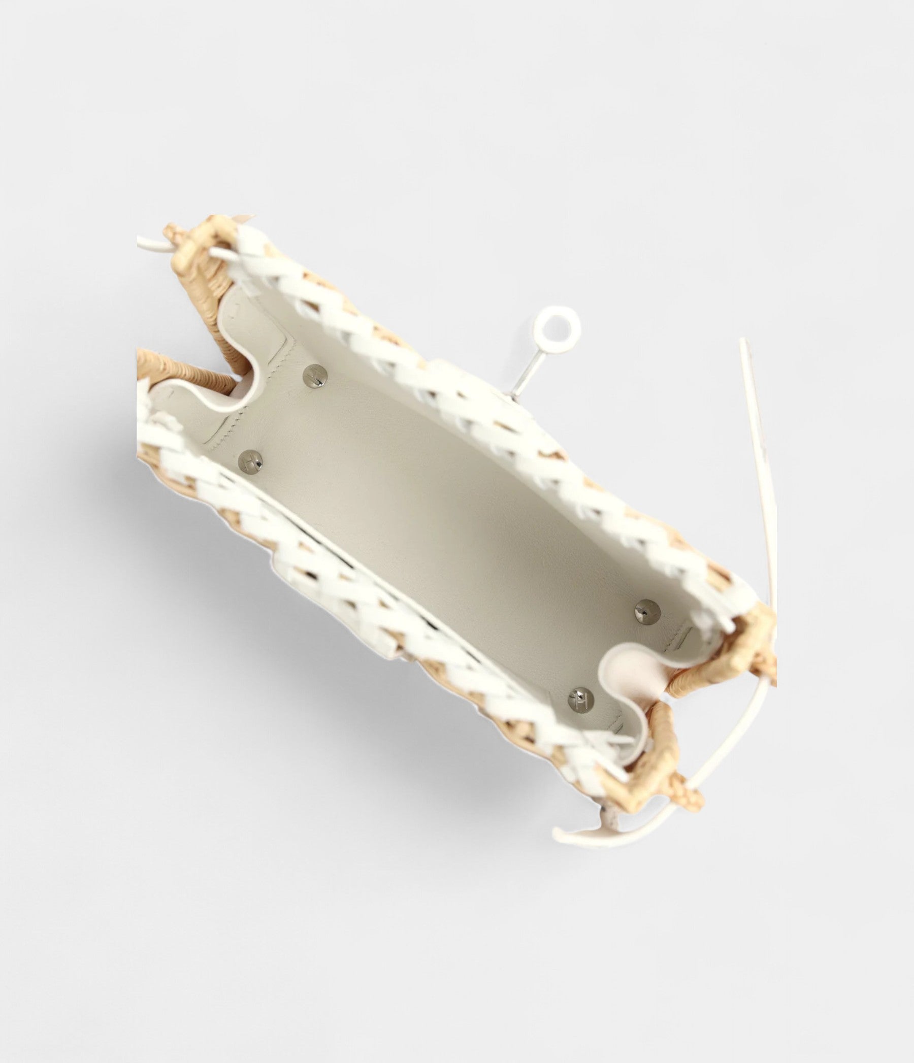 Hermès Mini Picnic Kelly 20 White Swift Palladium Hardware