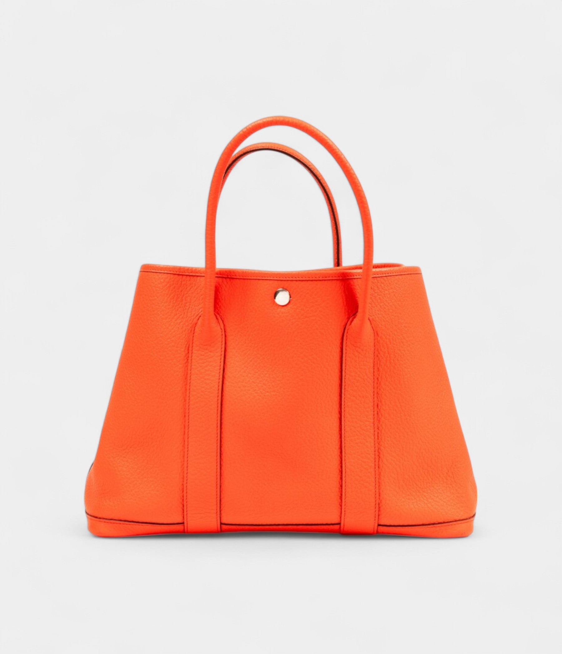 Hermès Orange Clémence Garden Party 36 Palladium Hardware