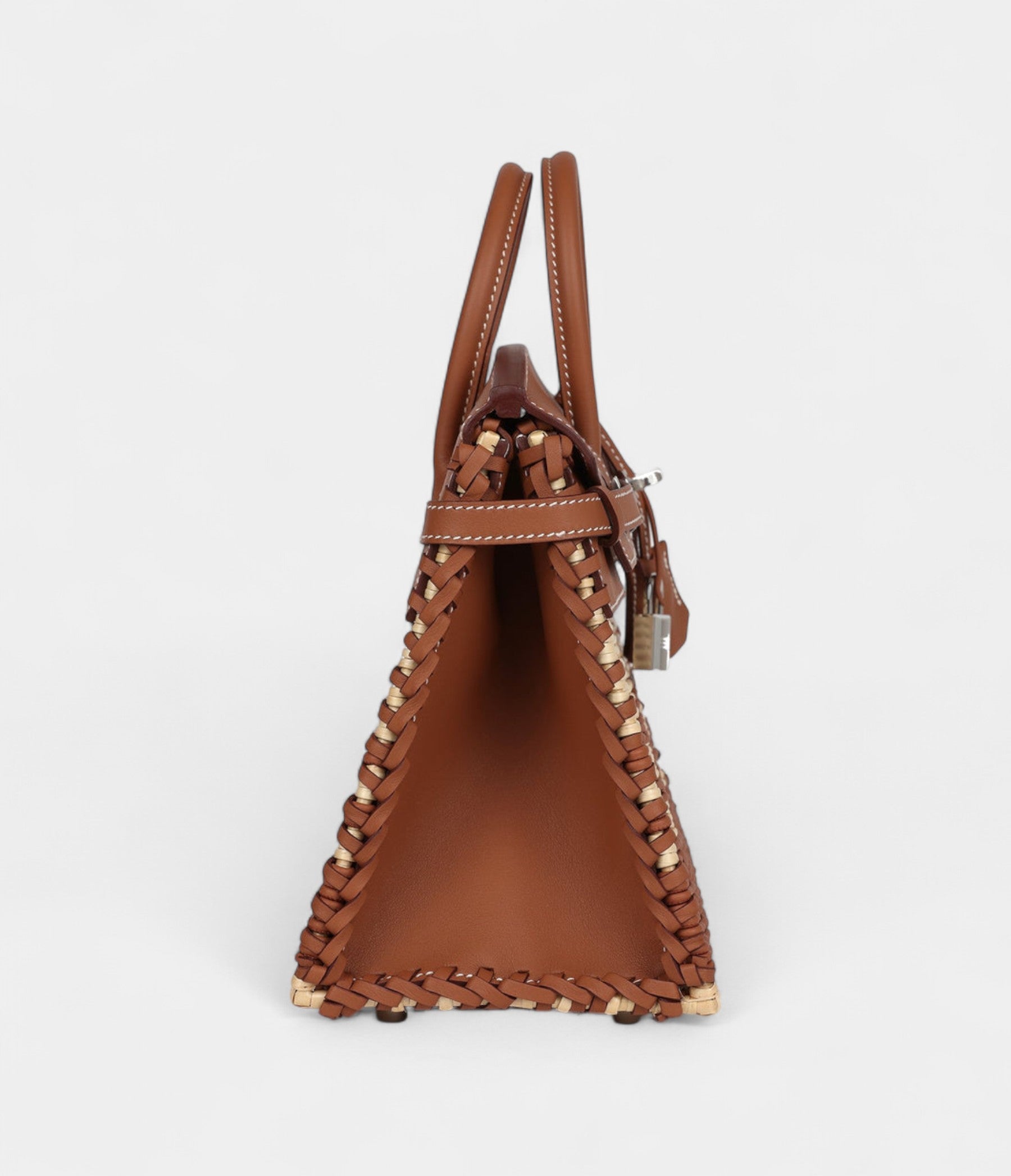 Hermès Picnic Birkin 25 Gold Swift and Stripe Wicker Palladium Hardware