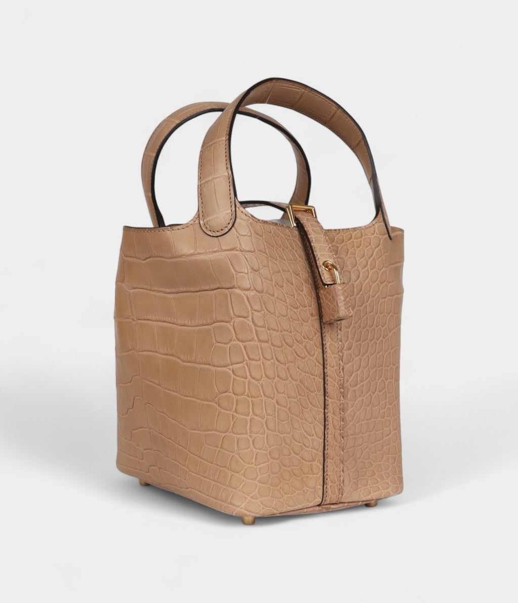 Hermès Picotin Lock 18 Chai Matte Alligator Gold Hardware