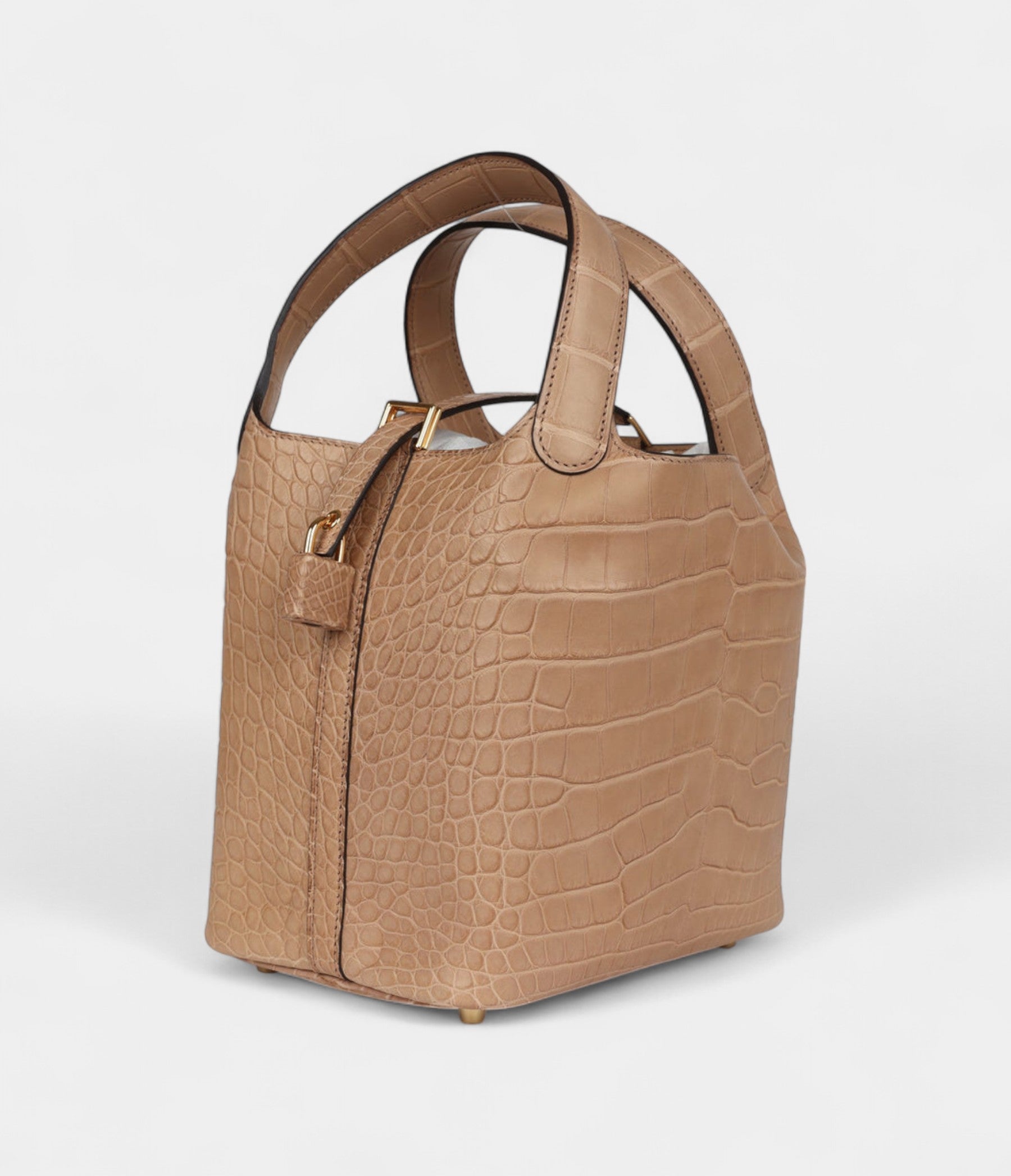 Hermès Picotin Lock 18 Chai Matte Alligator Gold Hardware