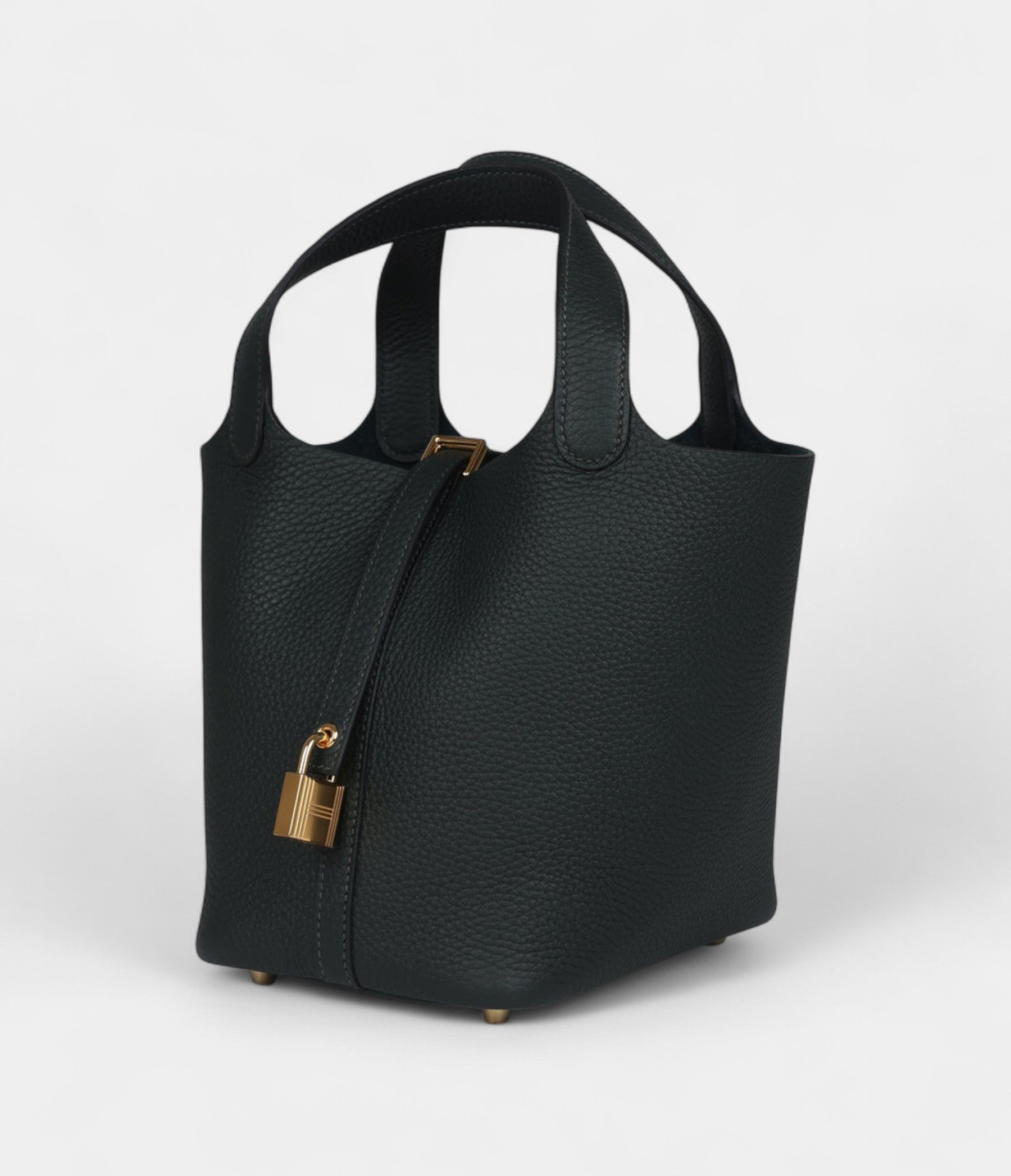 Hermès Picotin Lock 18 Dark Green Clemence Gold Hardware