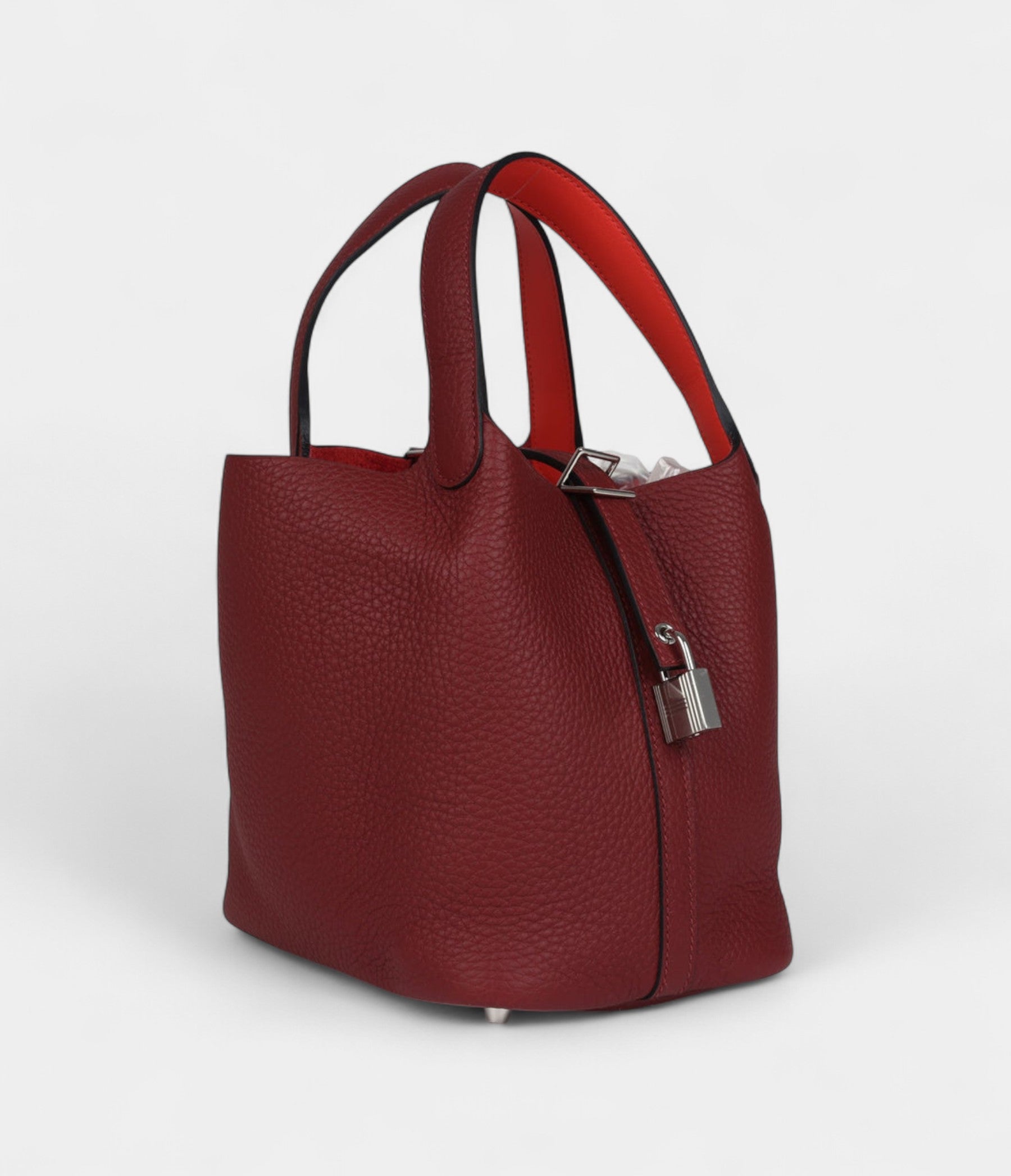 Hermès Picotin Lock 18 Eclat Rouge H Clemence Palladium Hardware