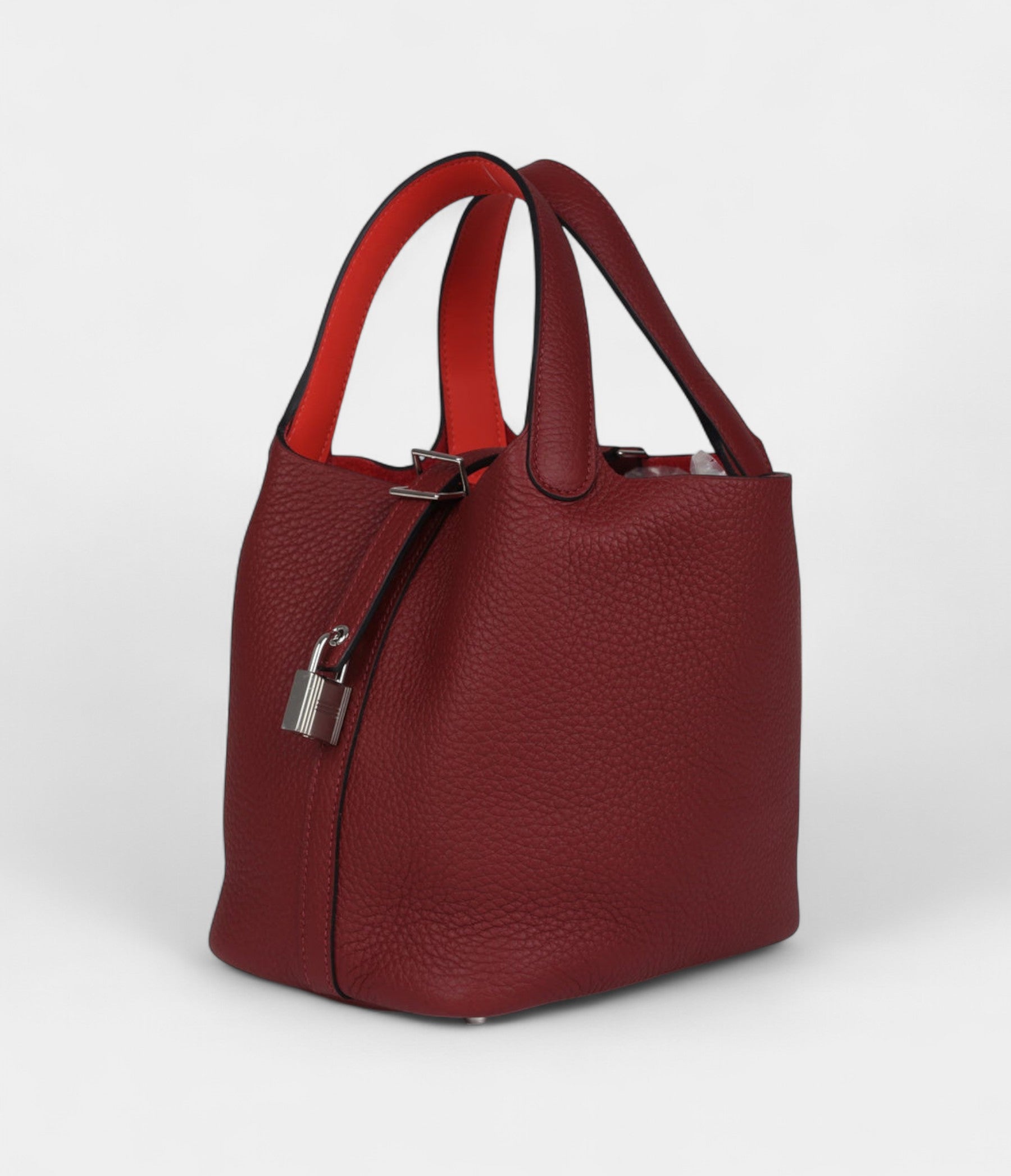 Hermès Picotin Lock 18 Eclat Rouge H Clemence Palladium Hardware