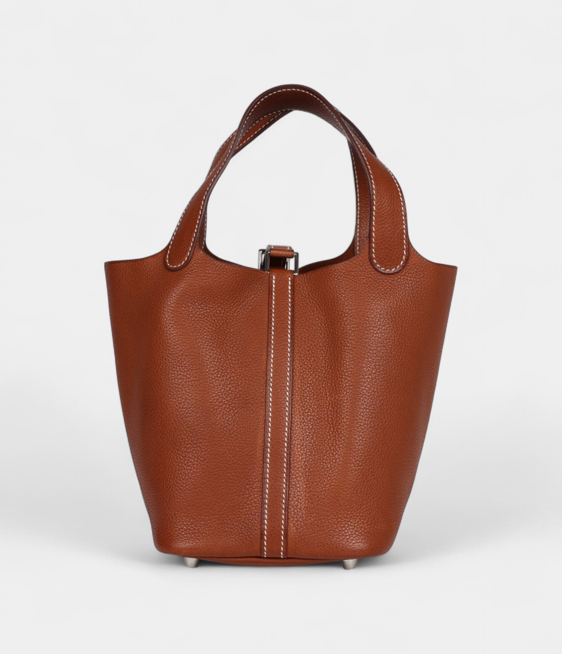 Hermès Picotin Lock 18 Fauve Barenia Faubourg Palladium Hardware