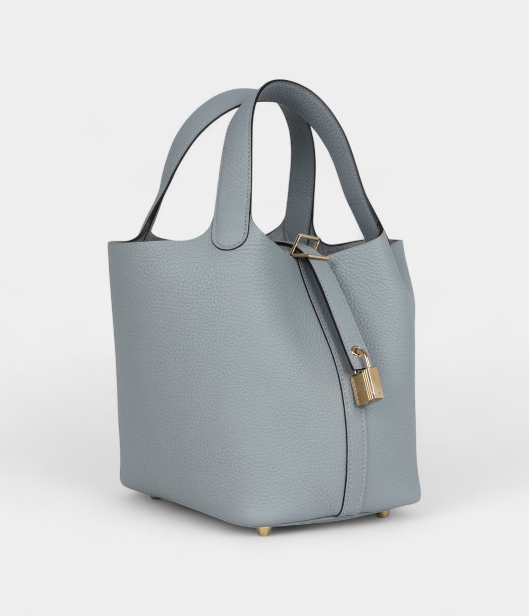 Hermès Picotin Lock 18 Grey Pantin Clemence Permabrass Hardware