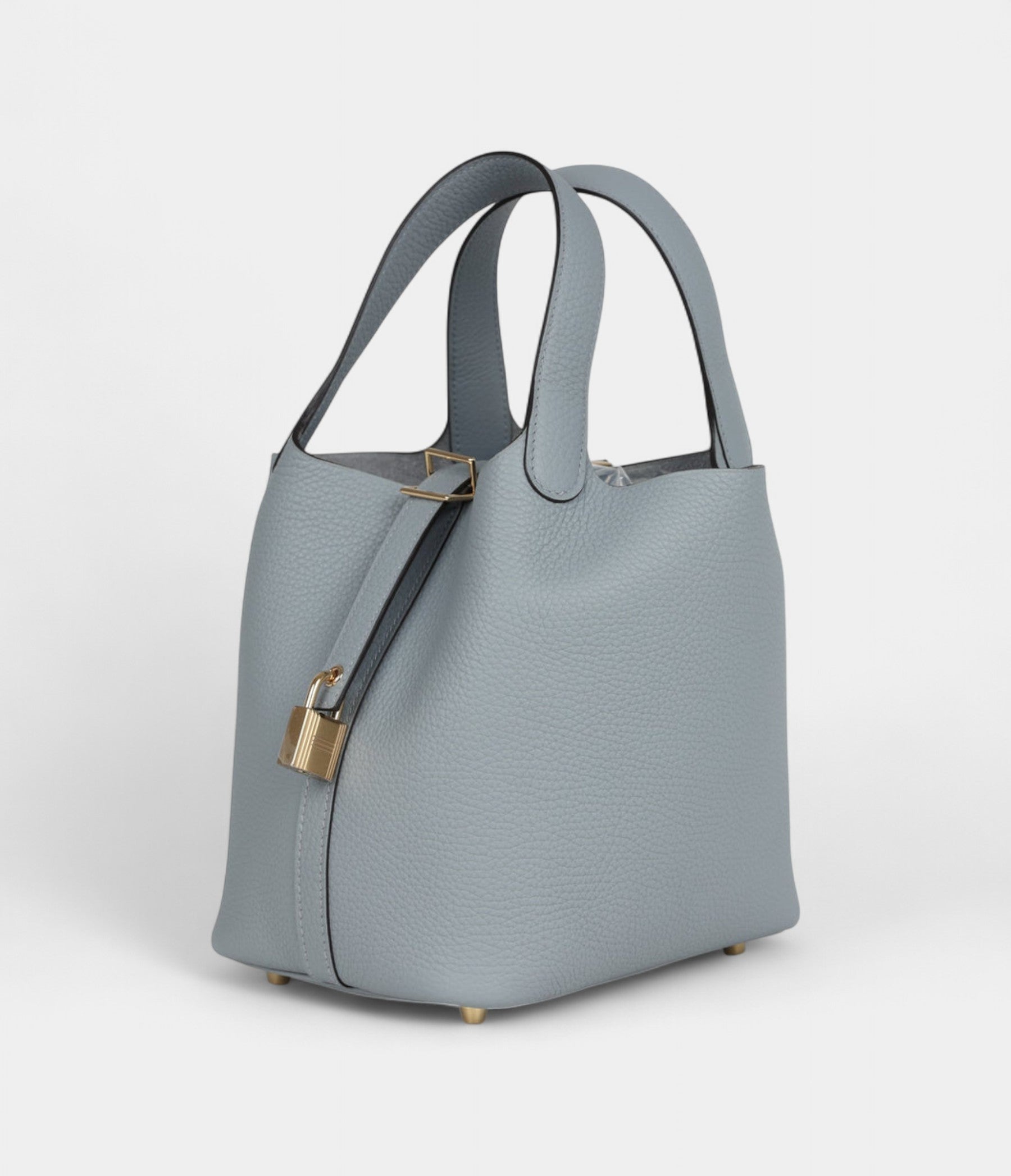Hermès Picotin Lock 18 Grey Pantin Clemence Permabrass Hardware