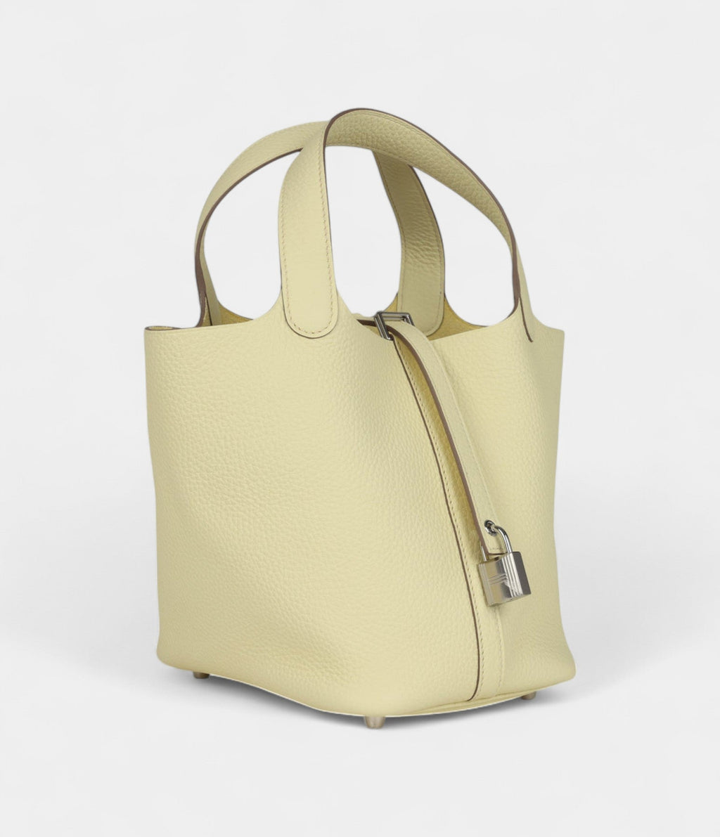 Hermès Picotin Lock 18 Jaune Milton Clemence Palladium Hardware