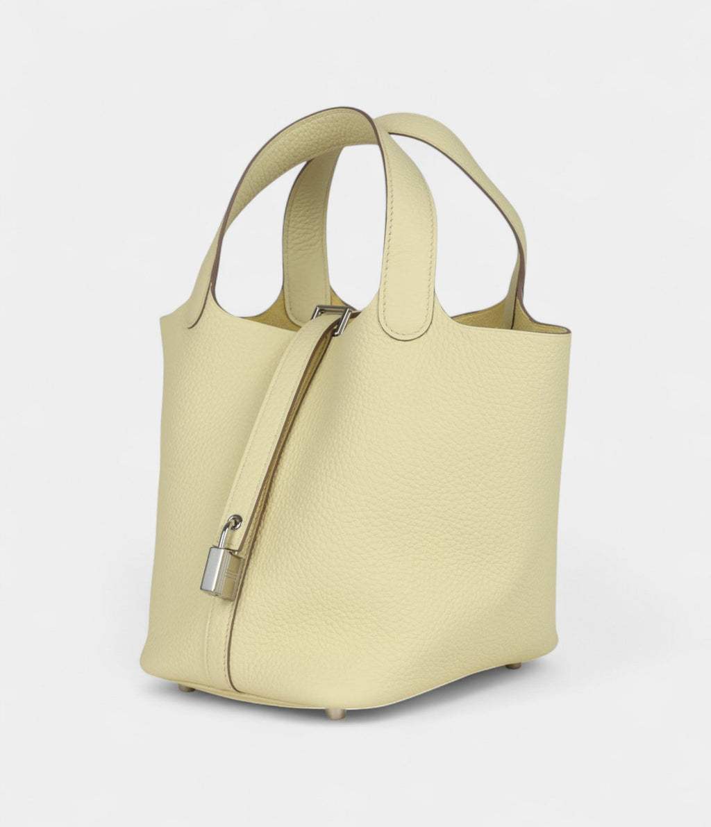 Hermès Picotin Lock 18 Jaune Milton Clemence Palladium Hardware