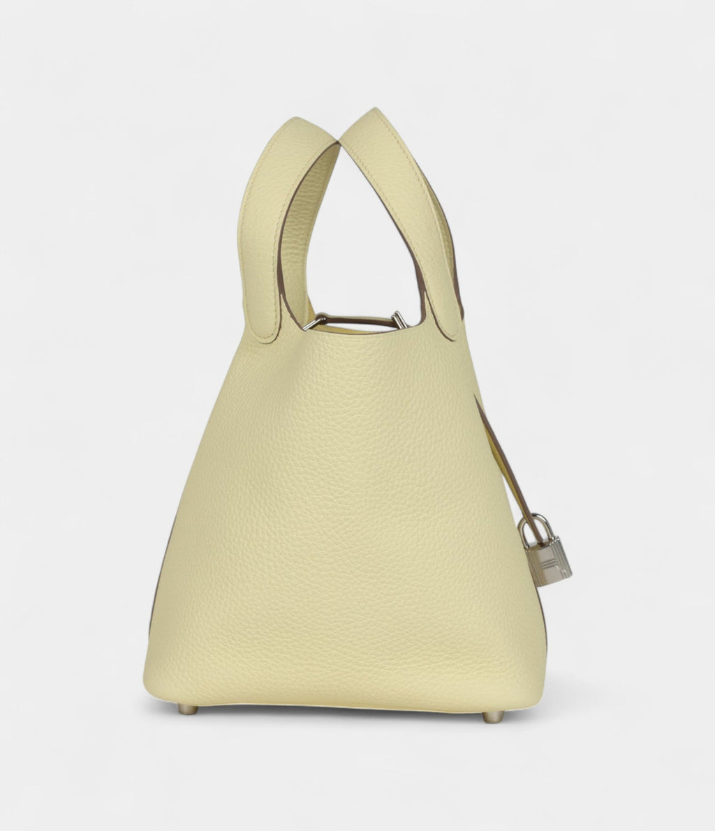Hermès Picotin Lock 18 Jaune Milton Clemence Palladium Hardware