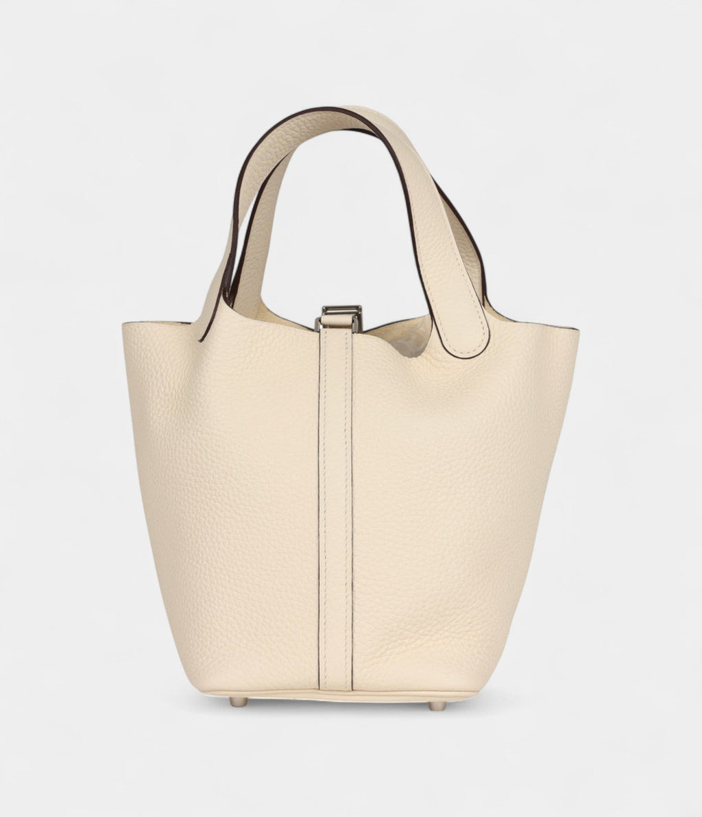 Hermès Picotin Lock 18 Nata Clemence Palladium Hardware
