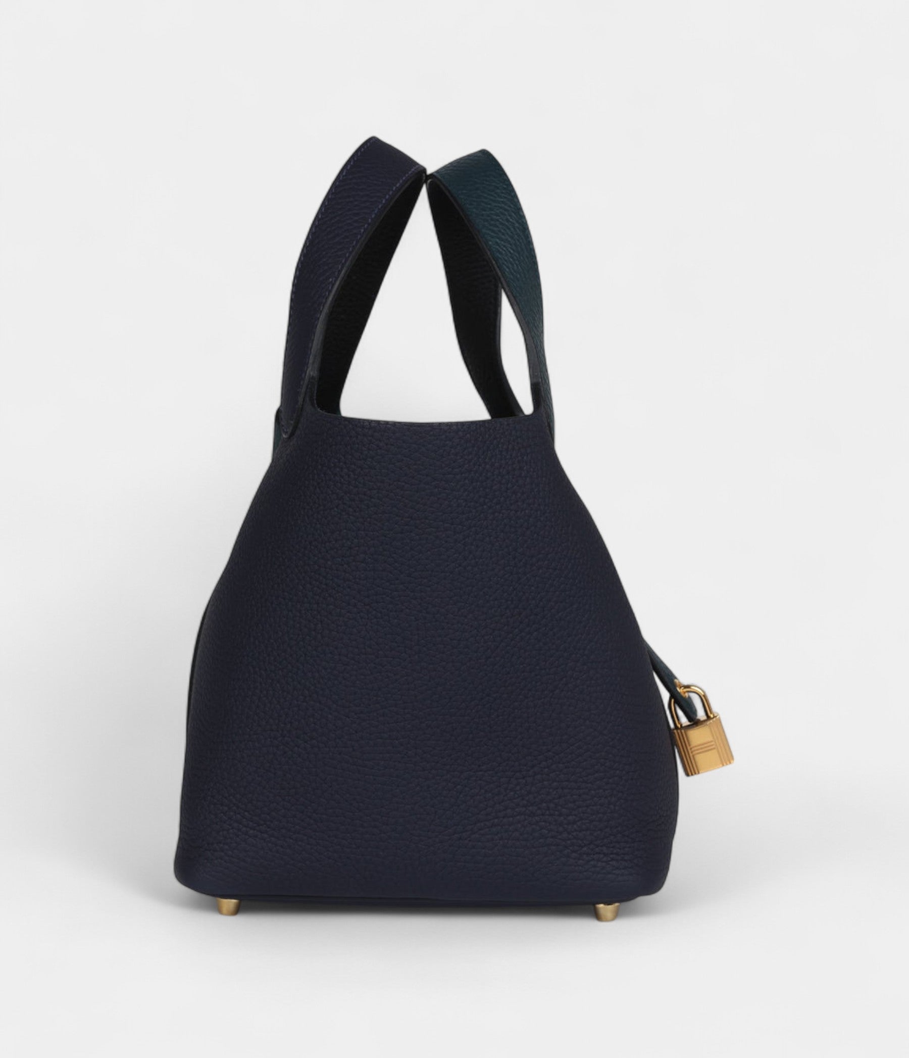Hermès Picotin Lock 18 Night Blue and Cypress Green Coat Clemence Gold Hardware