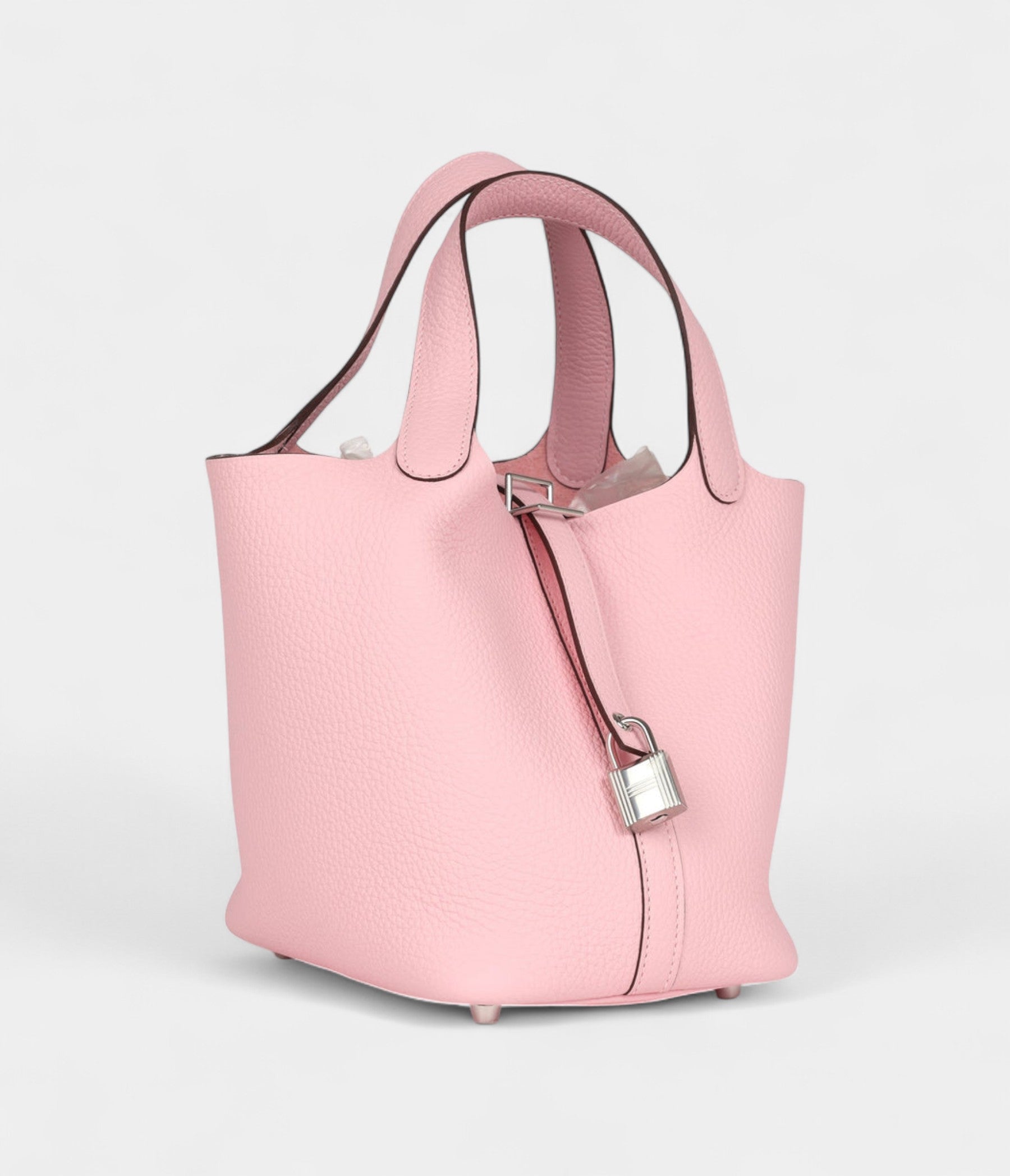 Hermès Picotin Lock 18 Rose Sakura Clemence Palladium Hardware