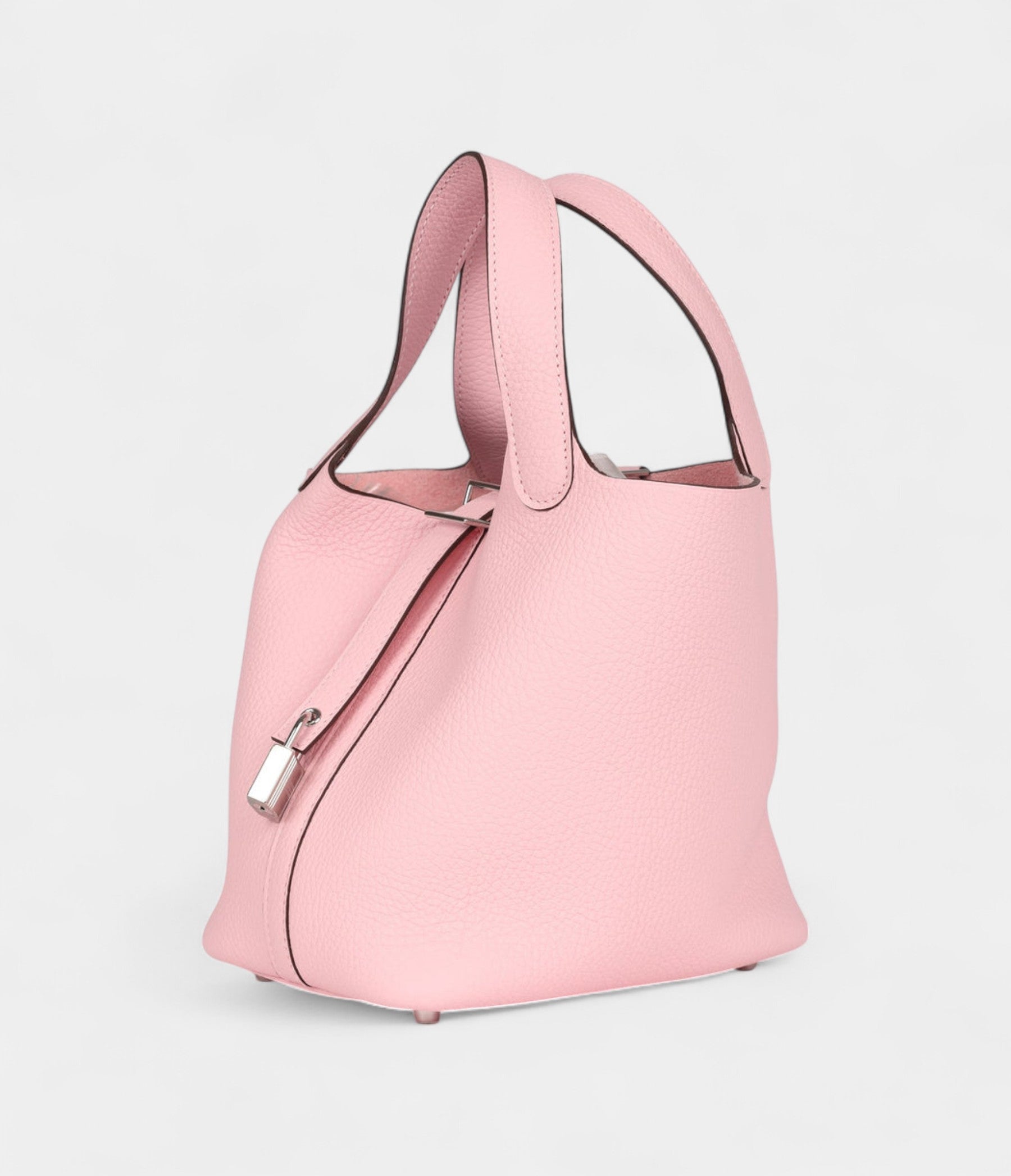 Hermès Picotin Lock 18 Rose Sakura Clemence Palladium Hardware