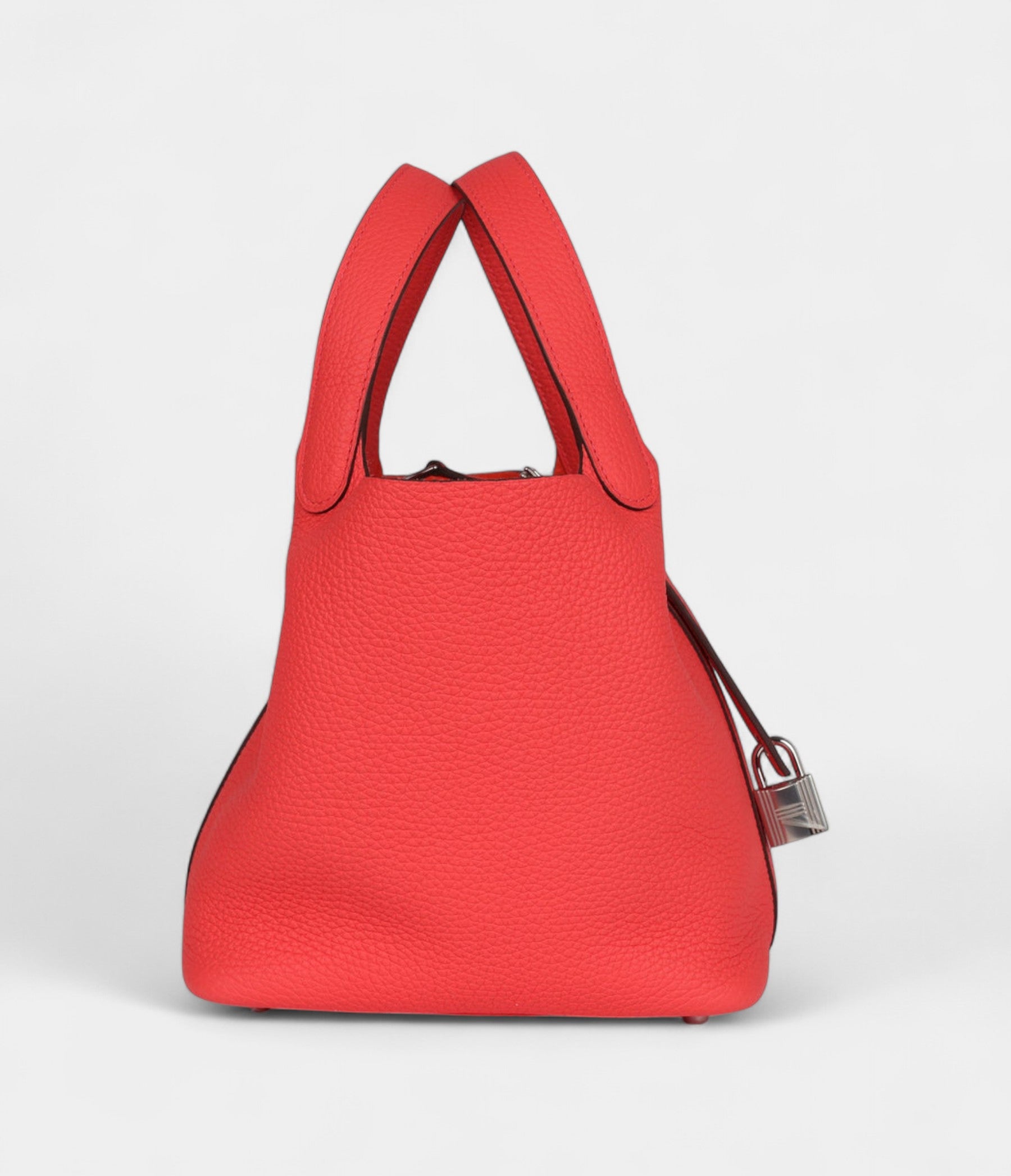 Hermès Picotin Lock 18 Rose Texas Clemence Palladium Hardware