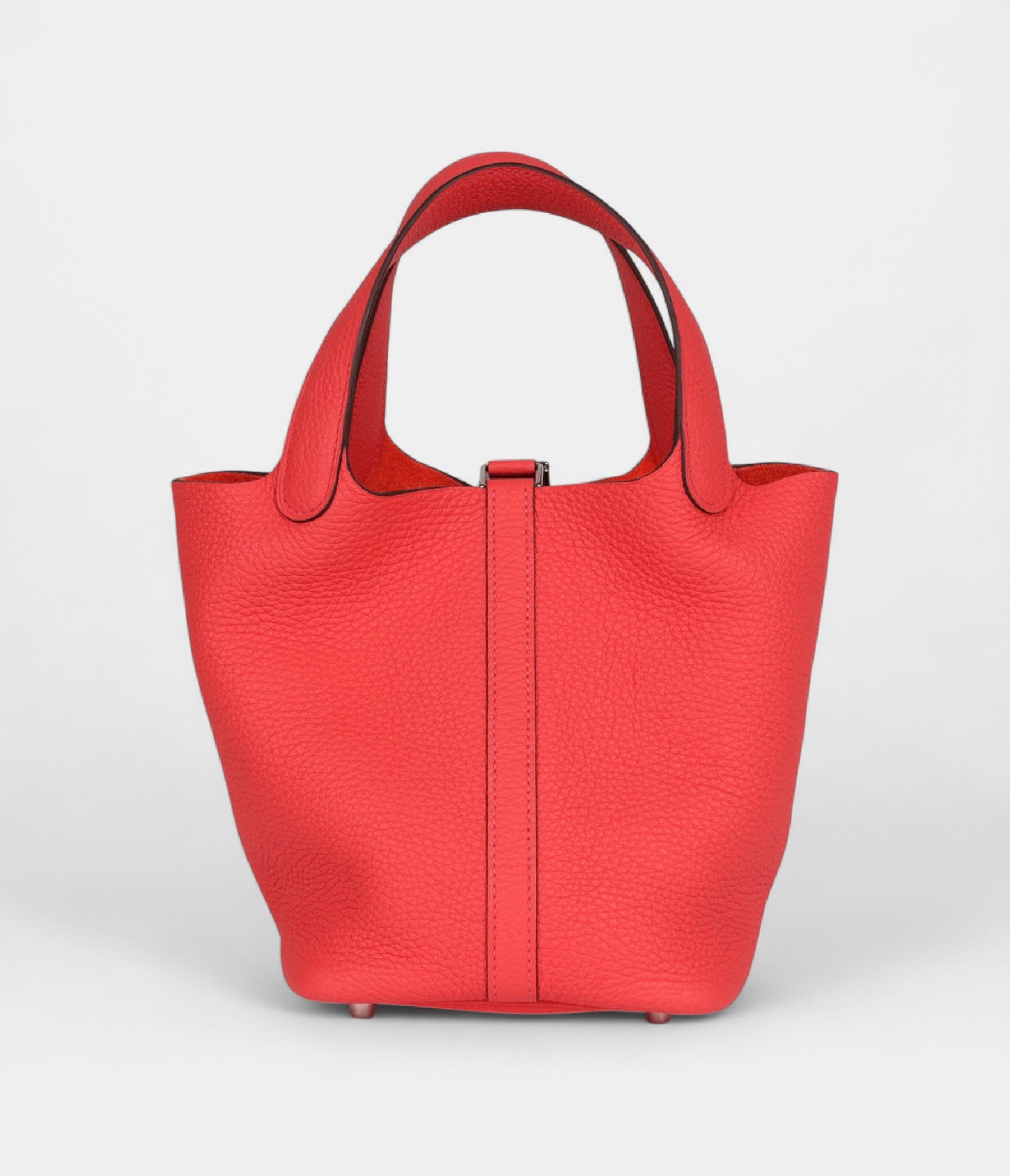 Hermès Picotin Lock 18 Rose Texas Clemence Palladium Hardware