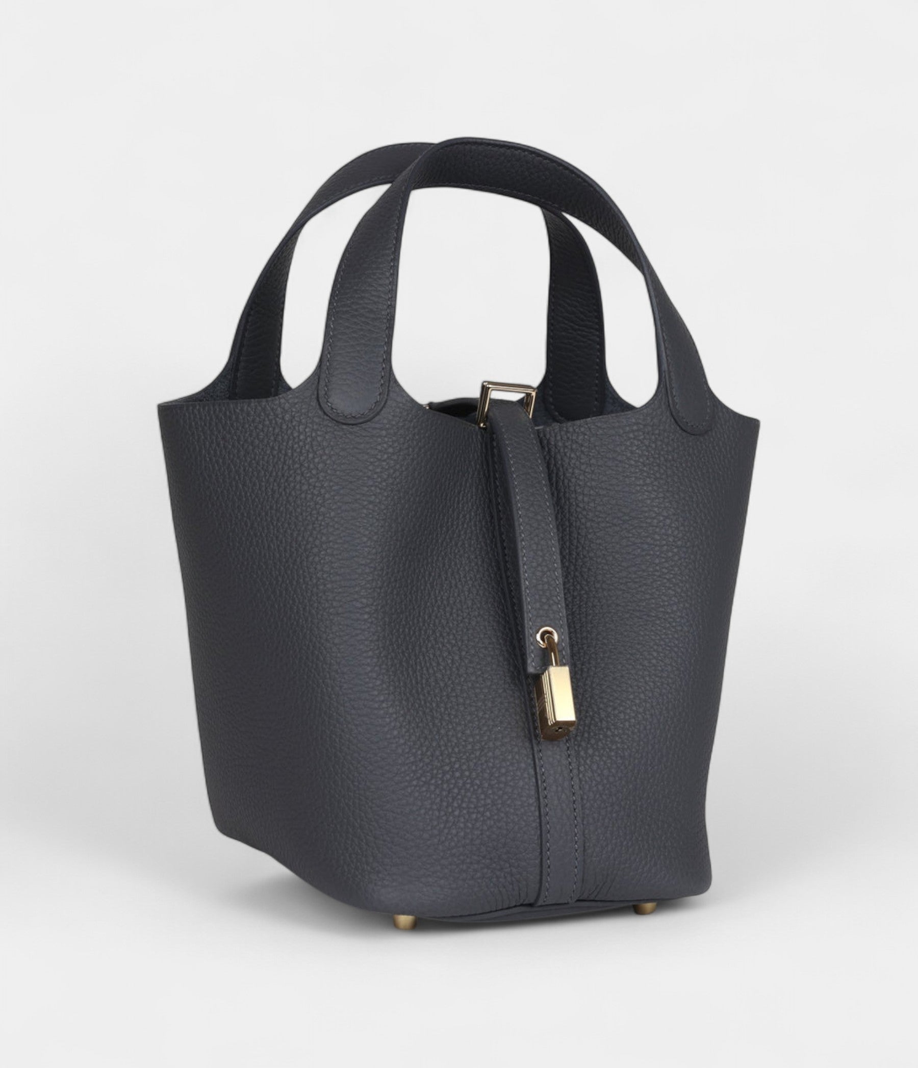 Hermès Picotin Lock 18 Slate Clemence Permabrass Hardware