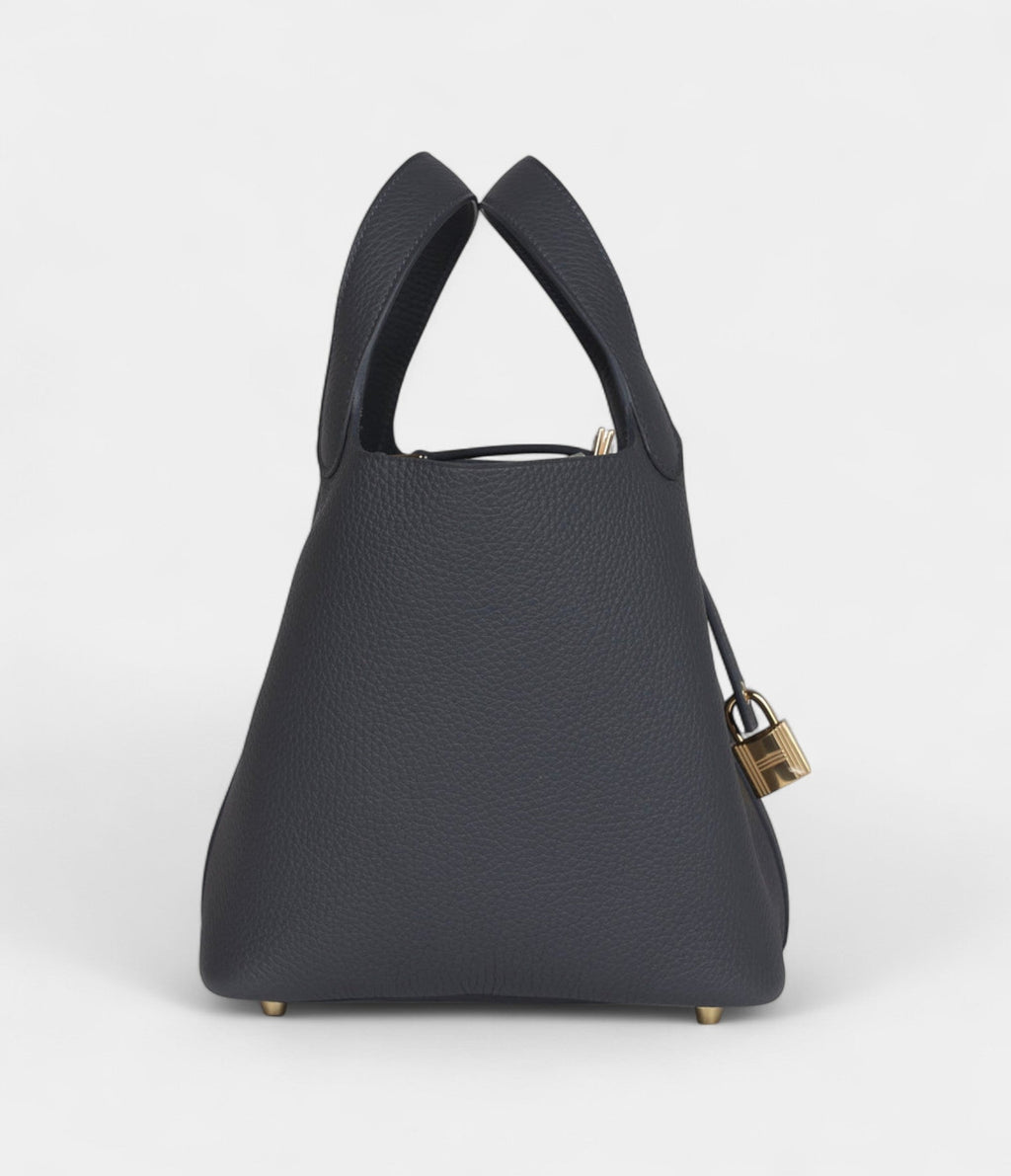 Hermès Picotin Lock 18 Slate Clemence Permabrass Hardware