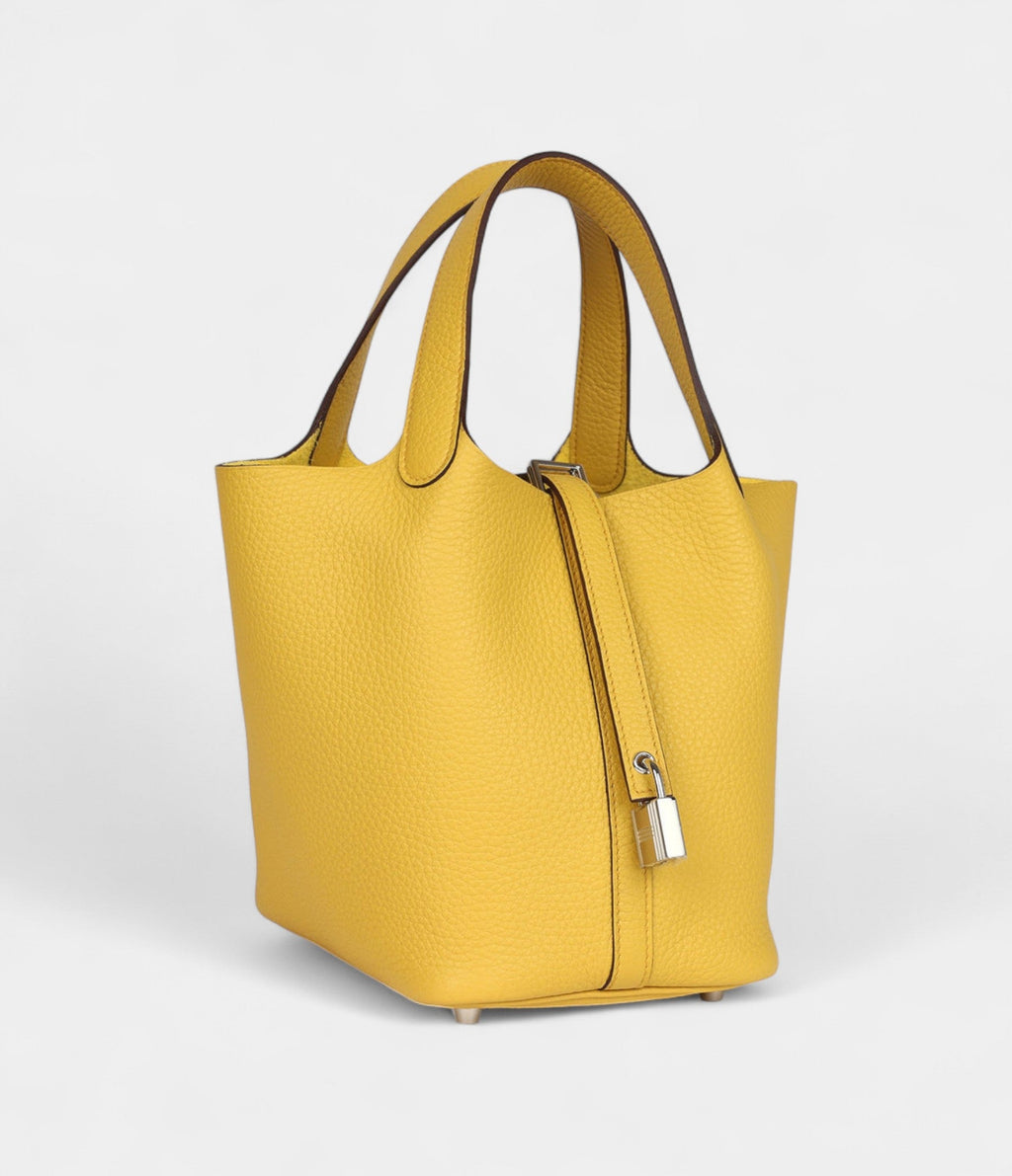 Hermès Picotin Lock 18 Sun Clemence Palladium Hardware