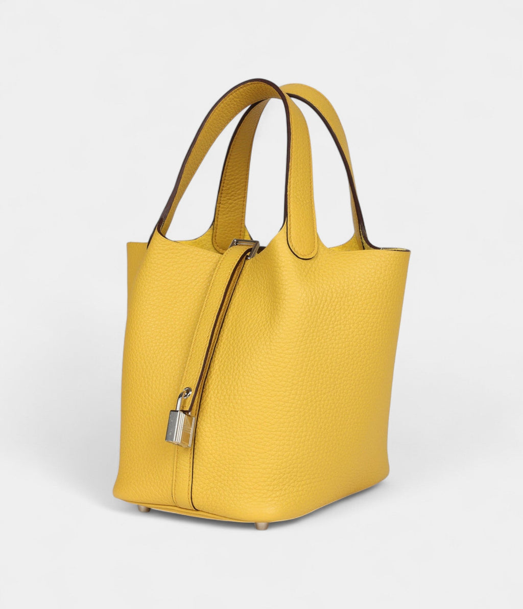 Hermès Picotin Lock 18 Sun Clemence Palladium Hardware