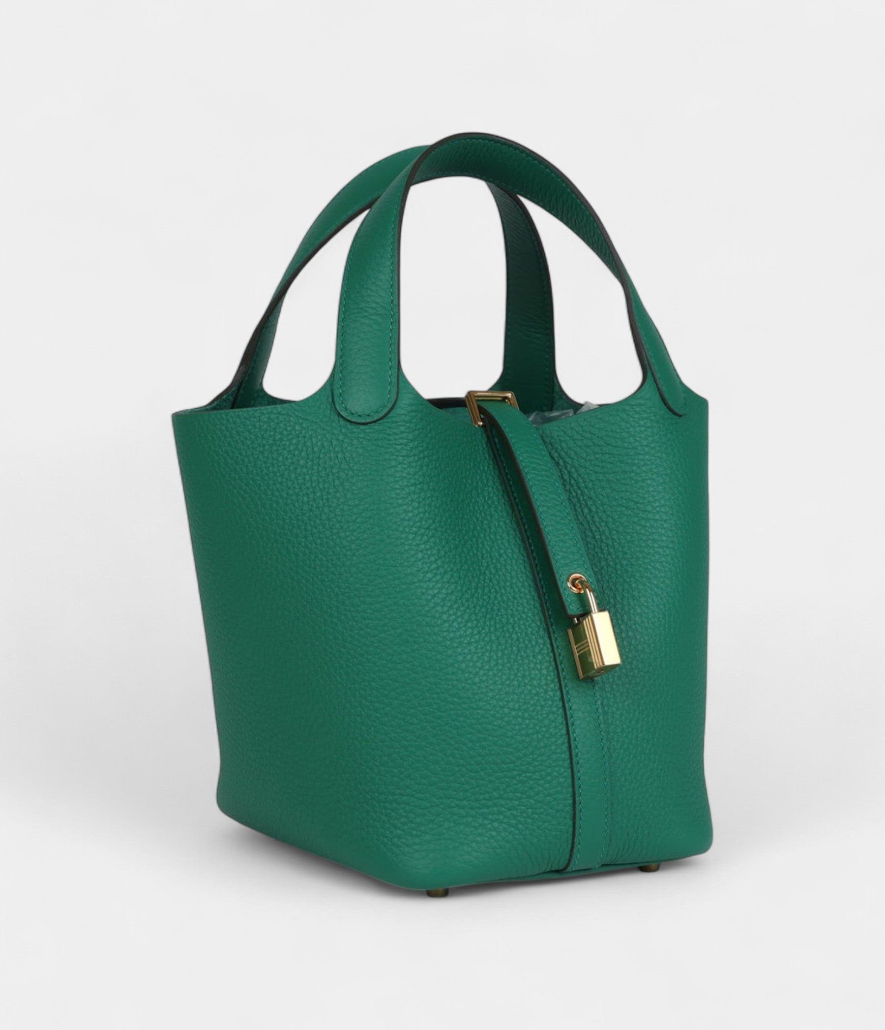 Hermès Picotin Lock 18 Vert Vertigo Clemence Gold Hardware