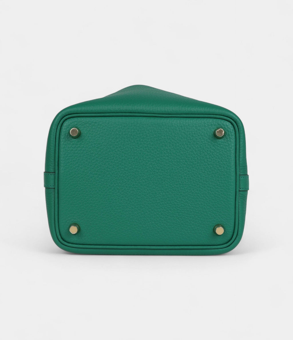 Hermès Picotin Lock 18 Vert Vertigo Clemence Gold Hardware