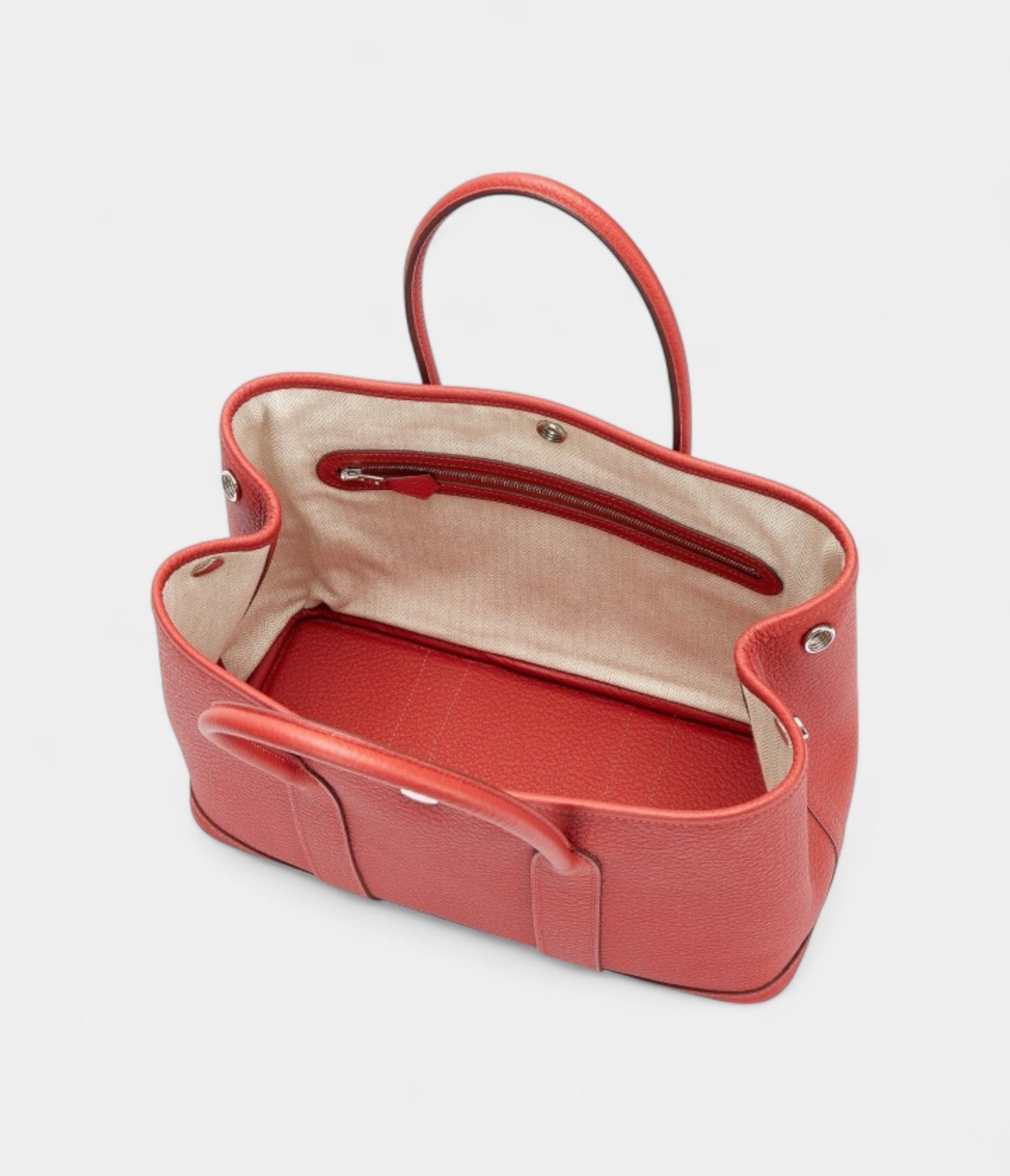 Hermès Rouge Duchesse Negonda Garden Party 30 TPM Palladium Hardware
