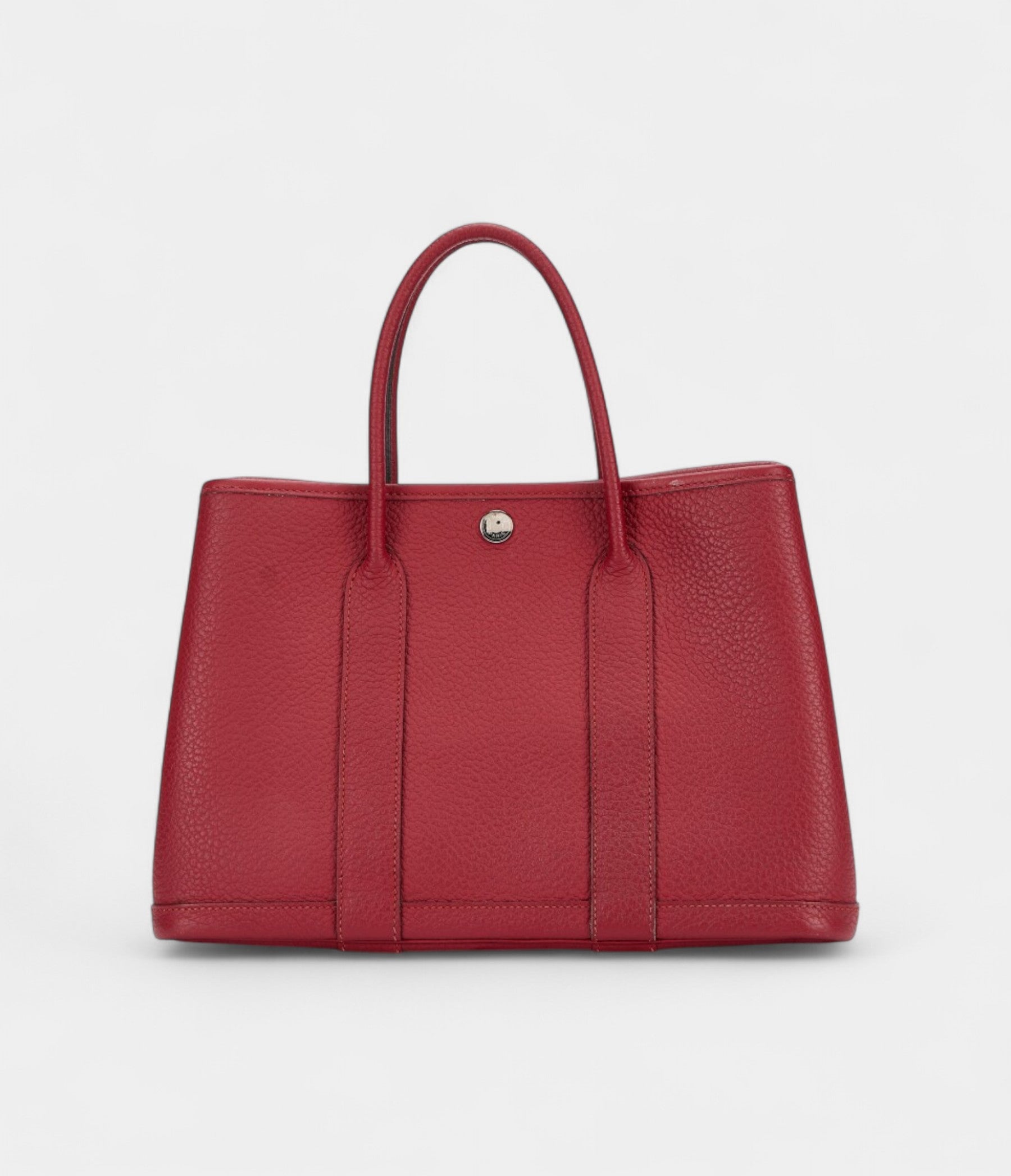 Hermès Rouge Garance Negonda Garden Party 30 TPM Palladium Hardware