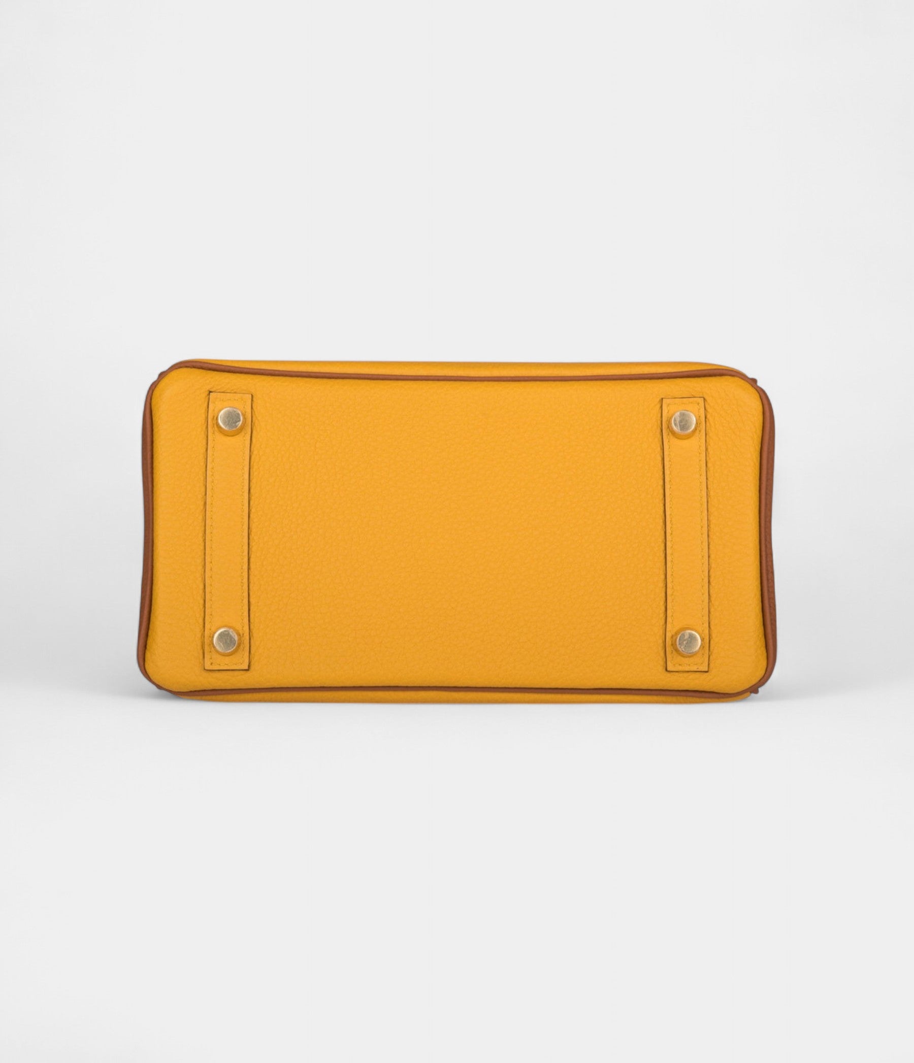 Hermès Birkin 25 Jaune Ambre and Gold Togo Permabrass Hardware
