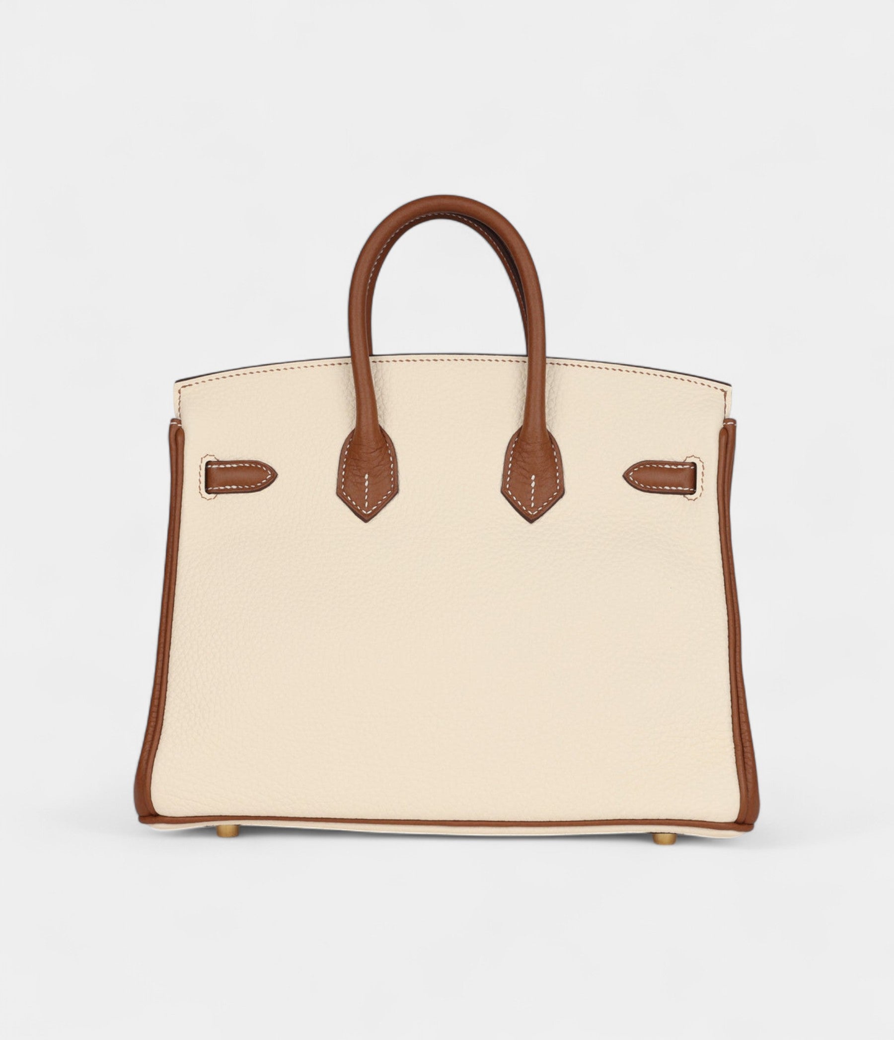 Hermès Birkin 25 Nata and Gold Clemence Brushed Gold Hardware